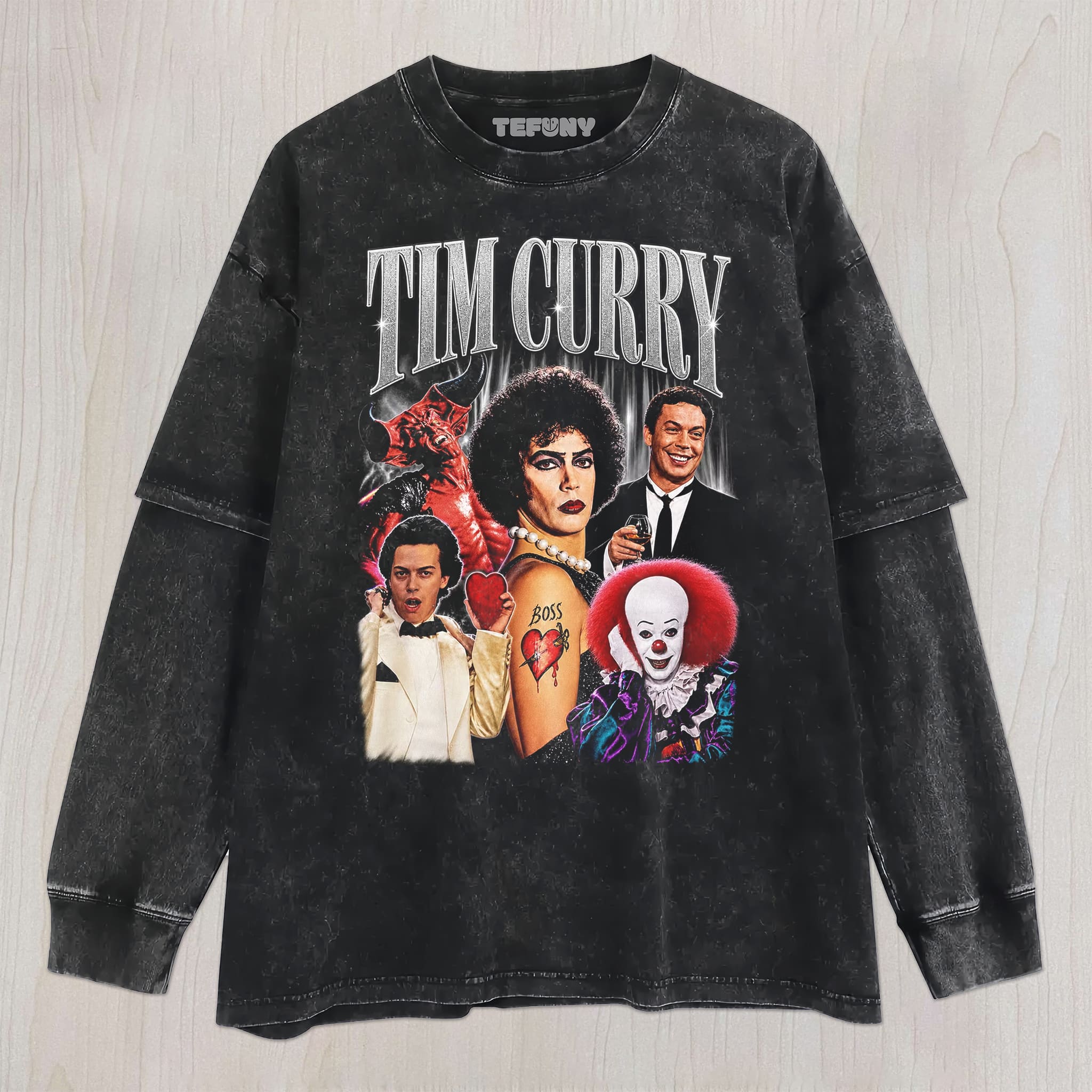 CULT CINEMA MULTI‑CHARACTER COLLAGE TEE UNISEX TEE, TANK TOP, LAYERED LS, SWEATSHIRT & HOODIE