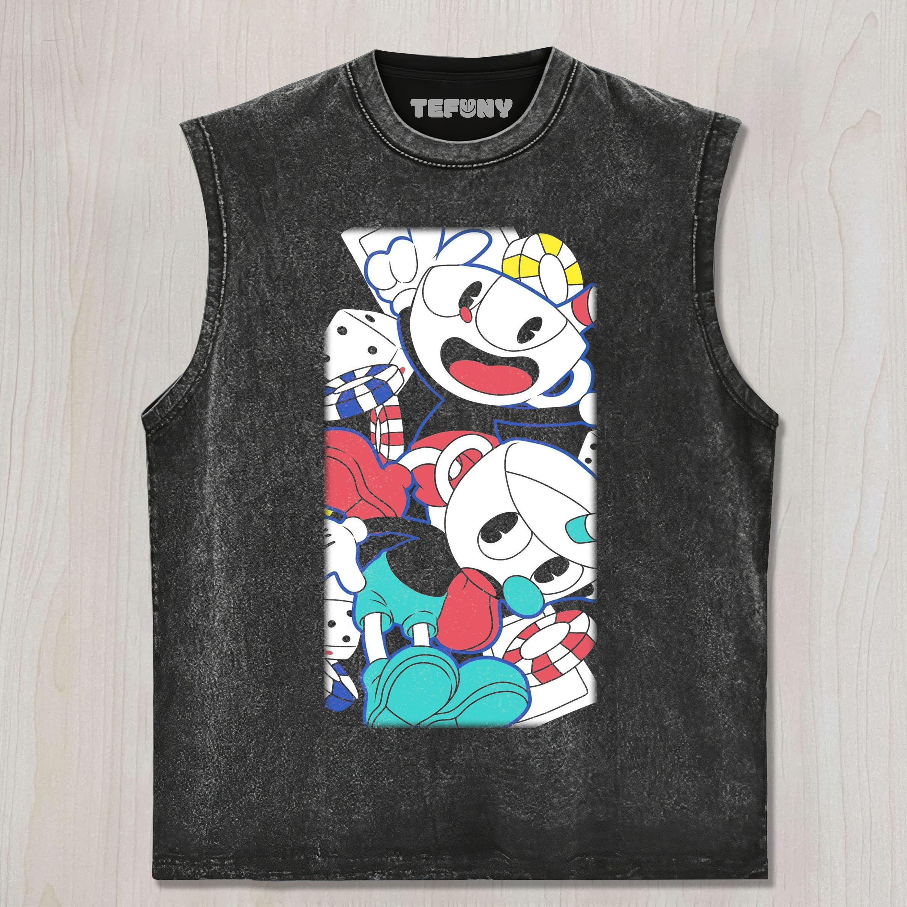 CUPHEAD UNISEX TEE, TANK TOP, LAYERED LS, SWEATSHIRT & HOODIE