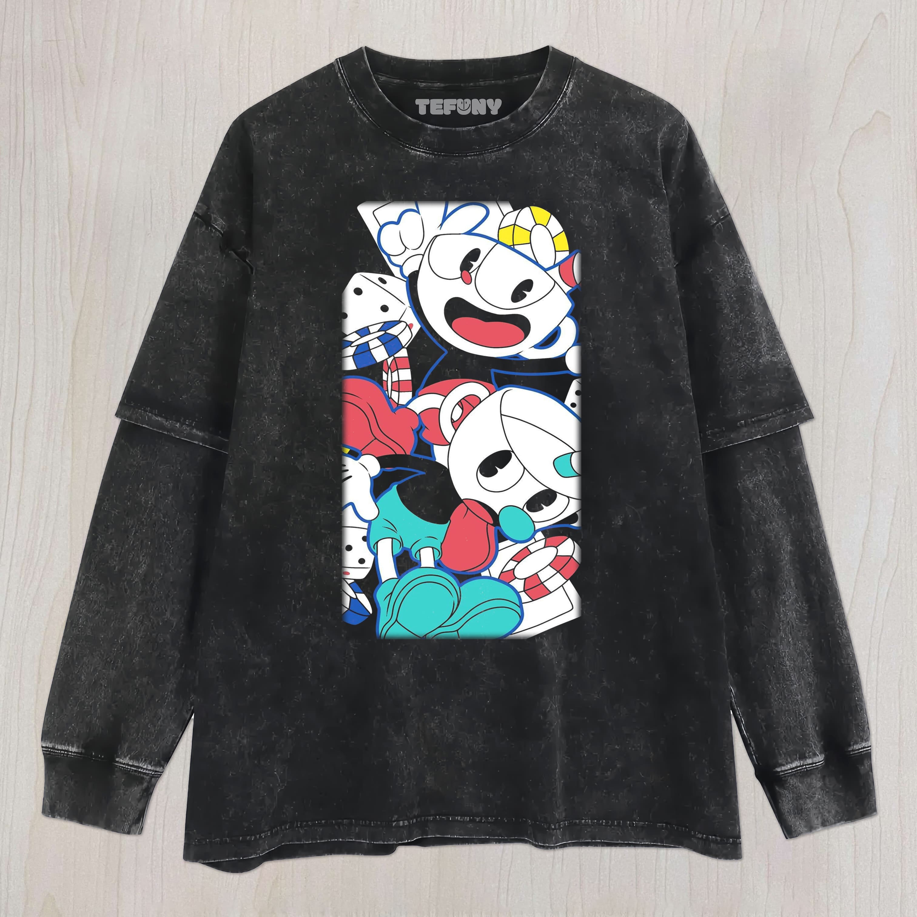 CUPHEAD UNISEX TEE, TANK TOP, LAYERED LS, SWEATSHIRT & HOODIE