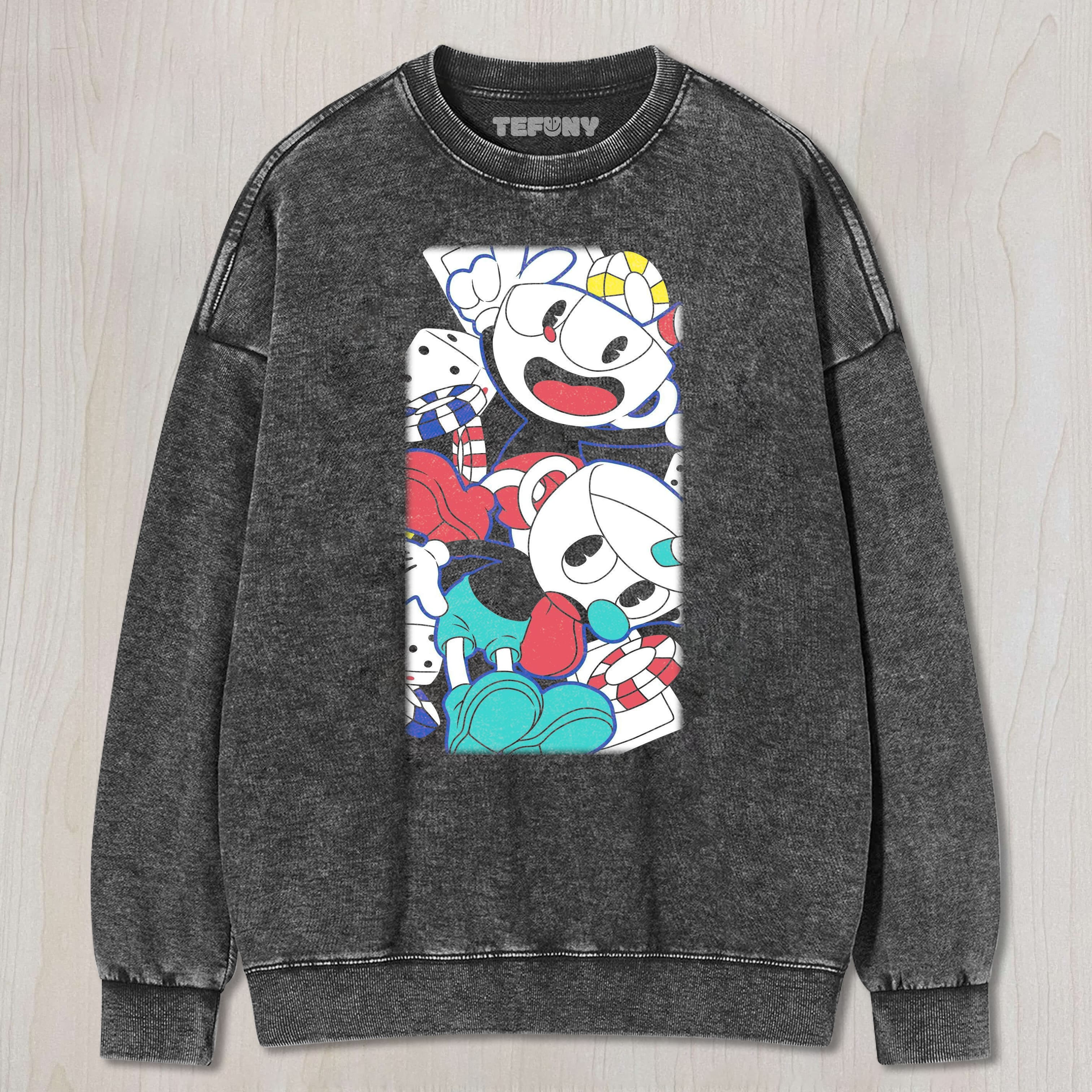 CUPHEAD UNISEX TEE, TANK TOP, LAYERED LS, SWEATSHIRT & HOODIE