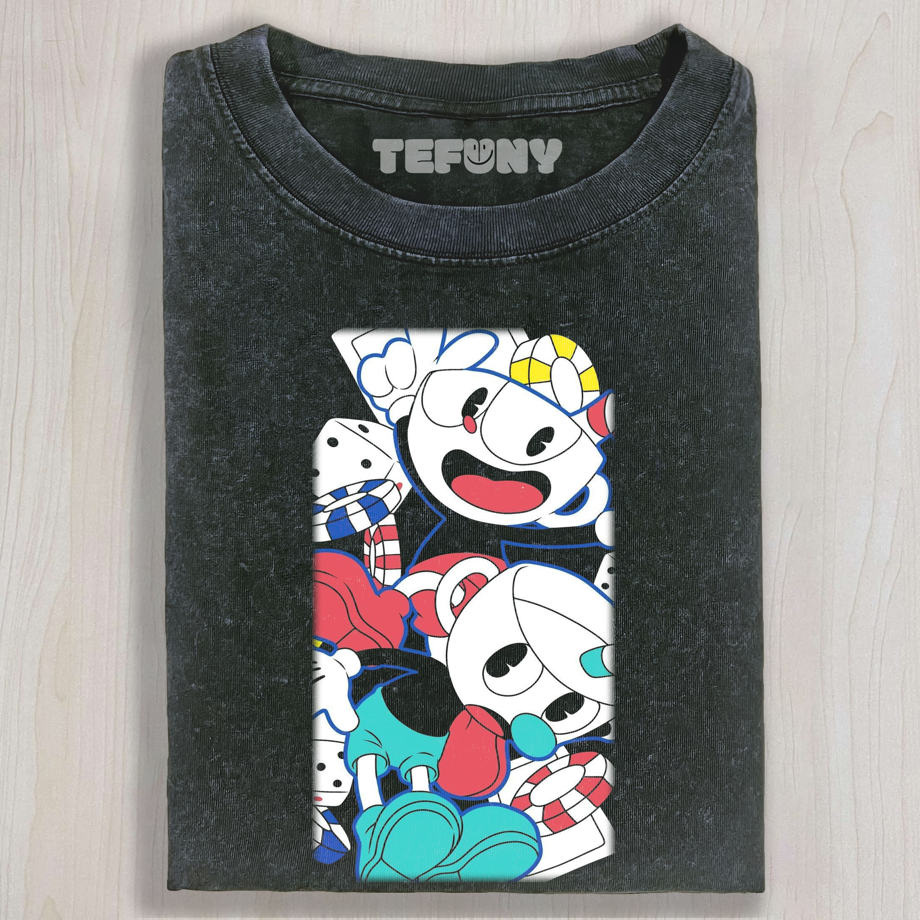 CUPHEAD UNISEX TEE, TANK TOP, LAYERED LS, SWEATSHIRT & HOODIE