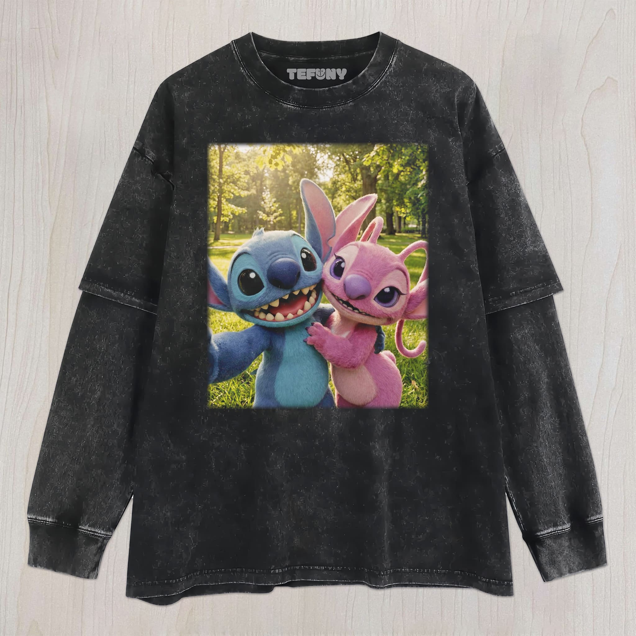 CUTE ALIEN DUO VINTAGE GRAPHIC TEE UNISEX TEE, TANK TOP, LAYERED LS, SWEATSHIRT & HOODIE