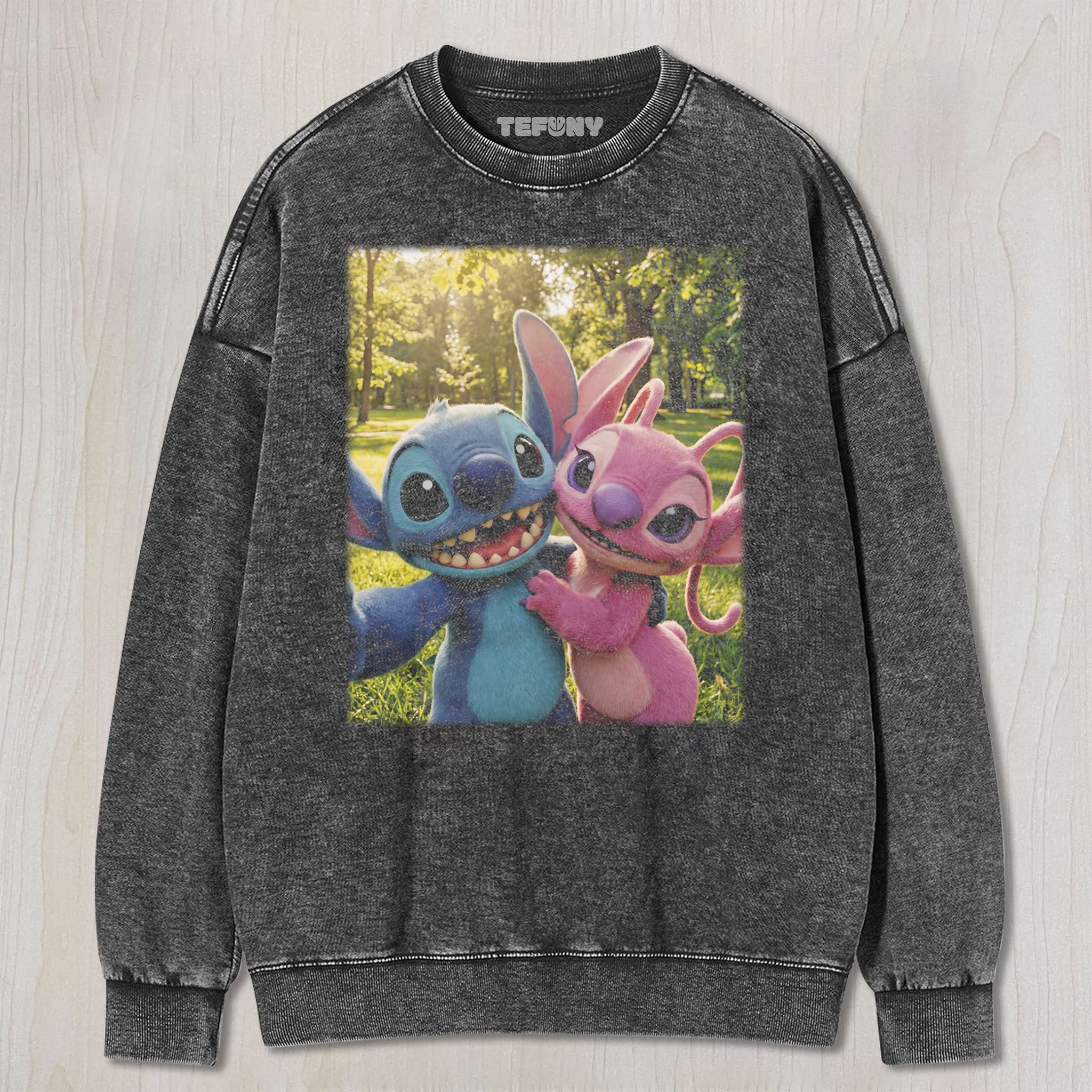 CUTE ALIEN DUO VINTAGE GRAPHIC TEE UNISEX TEE, TANK TOP, LAYERED LS, SWEATSHIRT & HOODIE