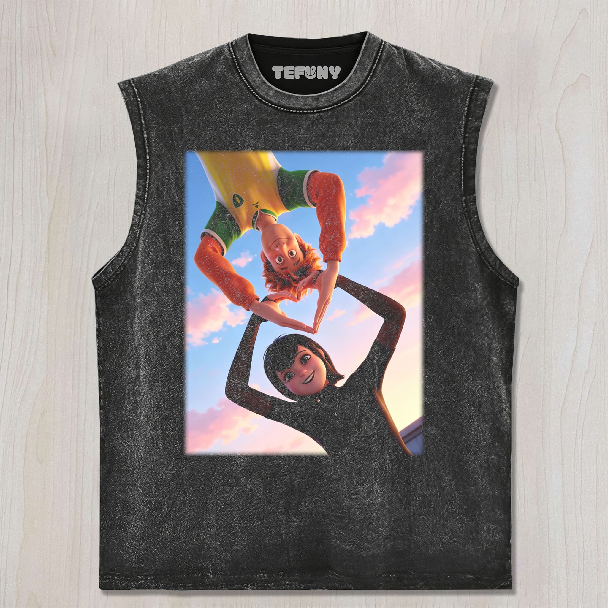 CUTE FANTASY FRIENDSHIP VINTAGE GRAPHIC TEE UNISEX TEE, TANK TOP, LAYERED LS, SWEATSHIRT & HOODIE