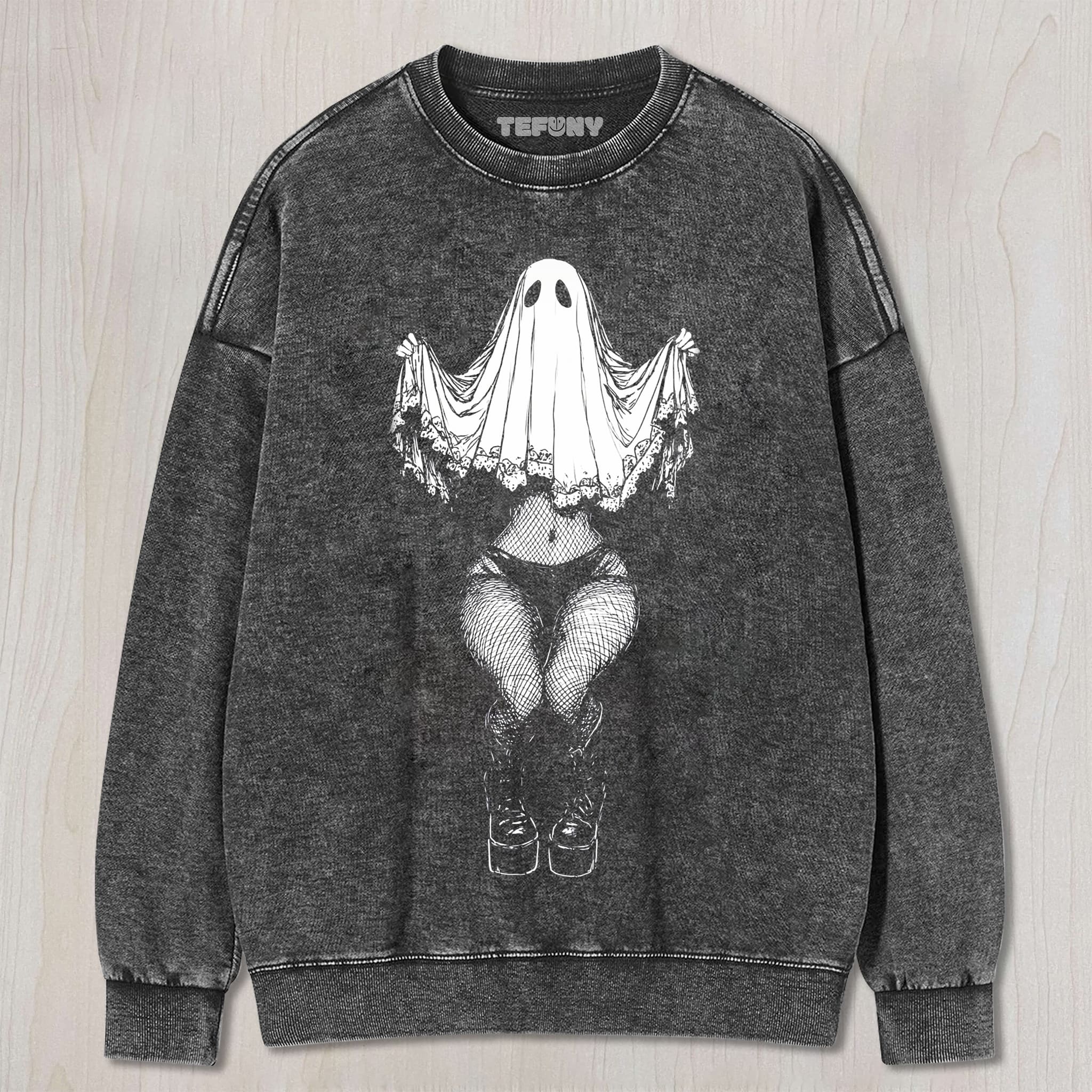 CUTE GHOST V5 T-SHIRT UNISEX TEE, TANK TOP, LAYERED LS, SWEATSHIRT & HOODIE
