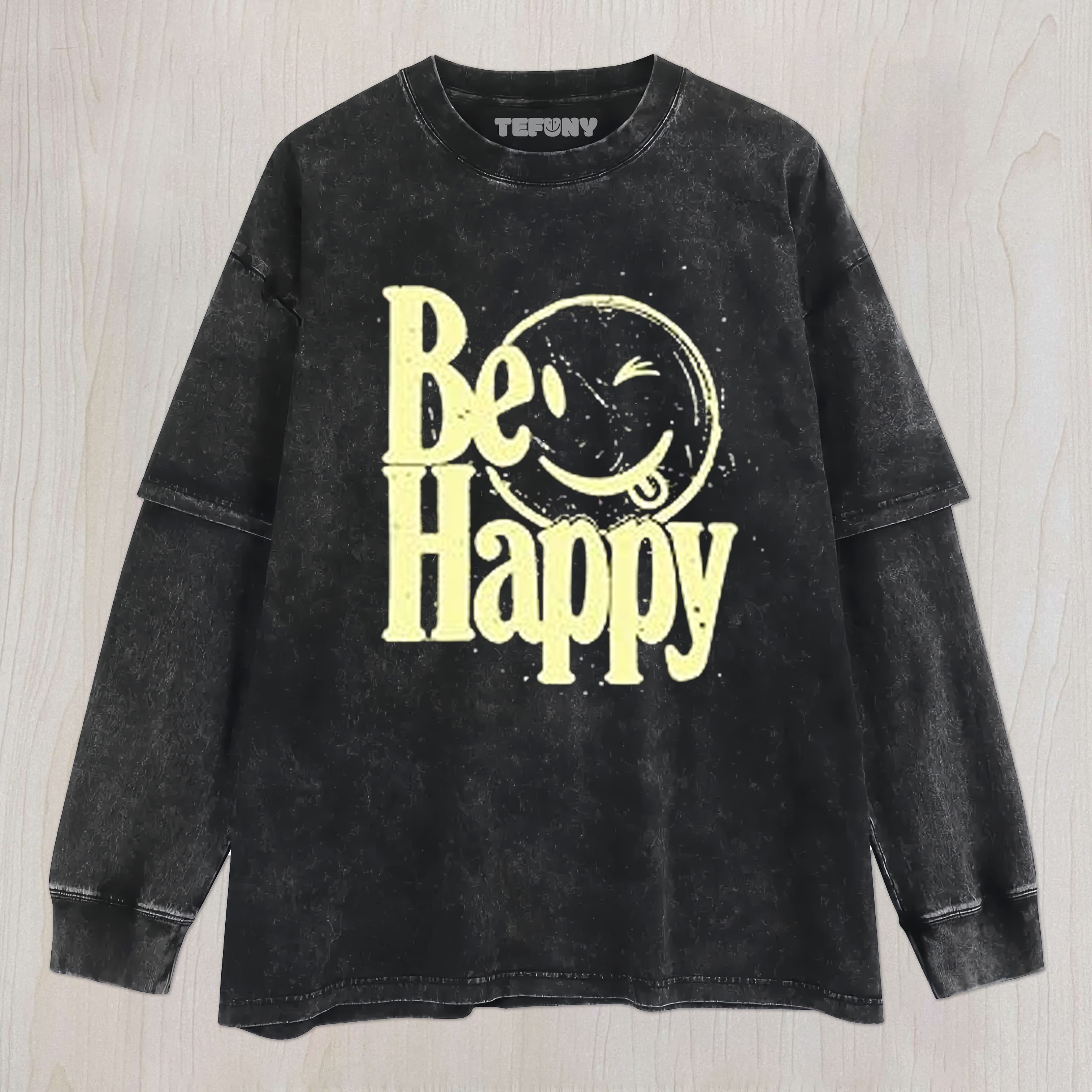 CUTE FUNNY SMILE FACE UNISEX TEE, TANK TOP, LAYERED LS, SWEATSHIRT & HOODIE