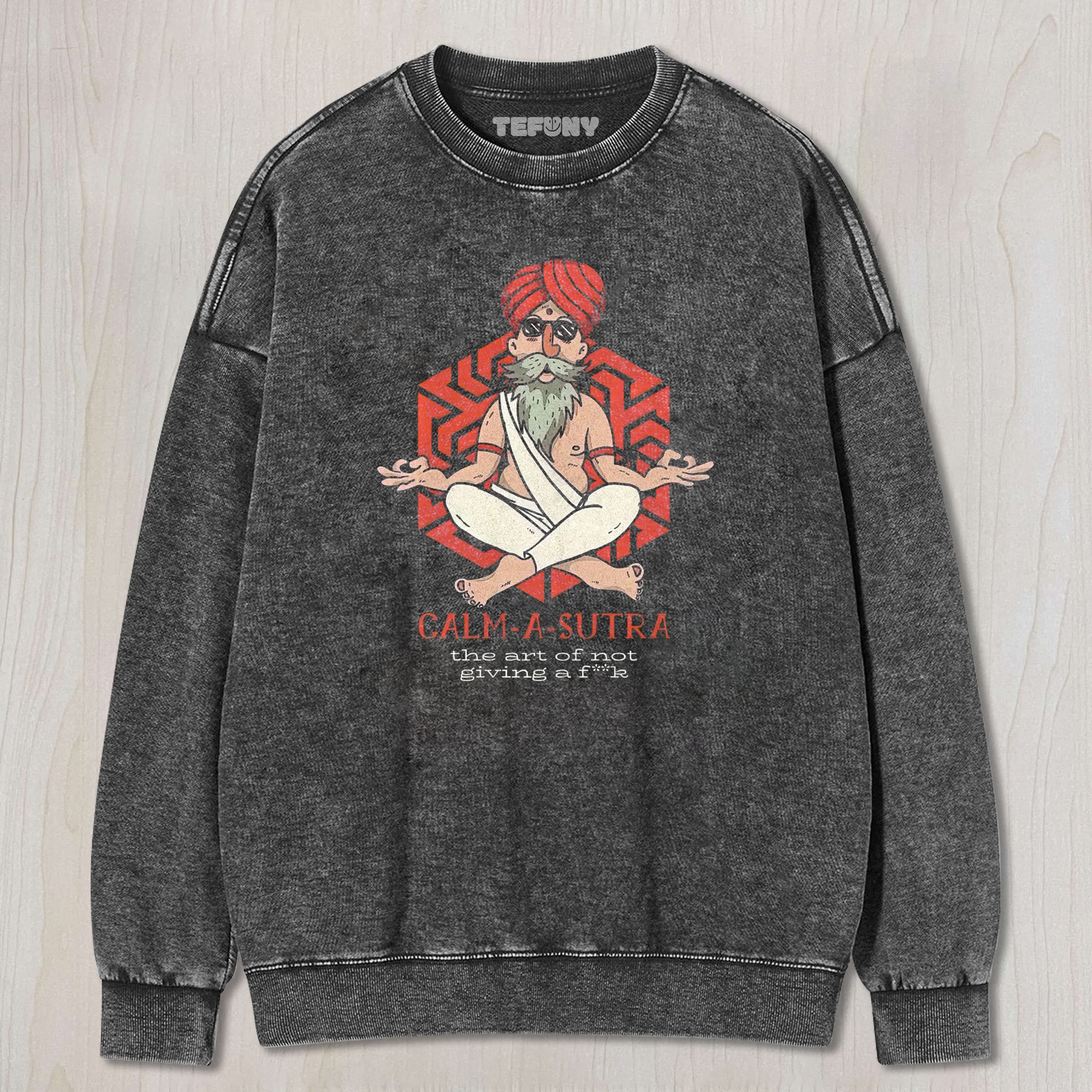 CALM-A-SUTRA SASSY GURU WASHED TEE & SWEAT & HOOD