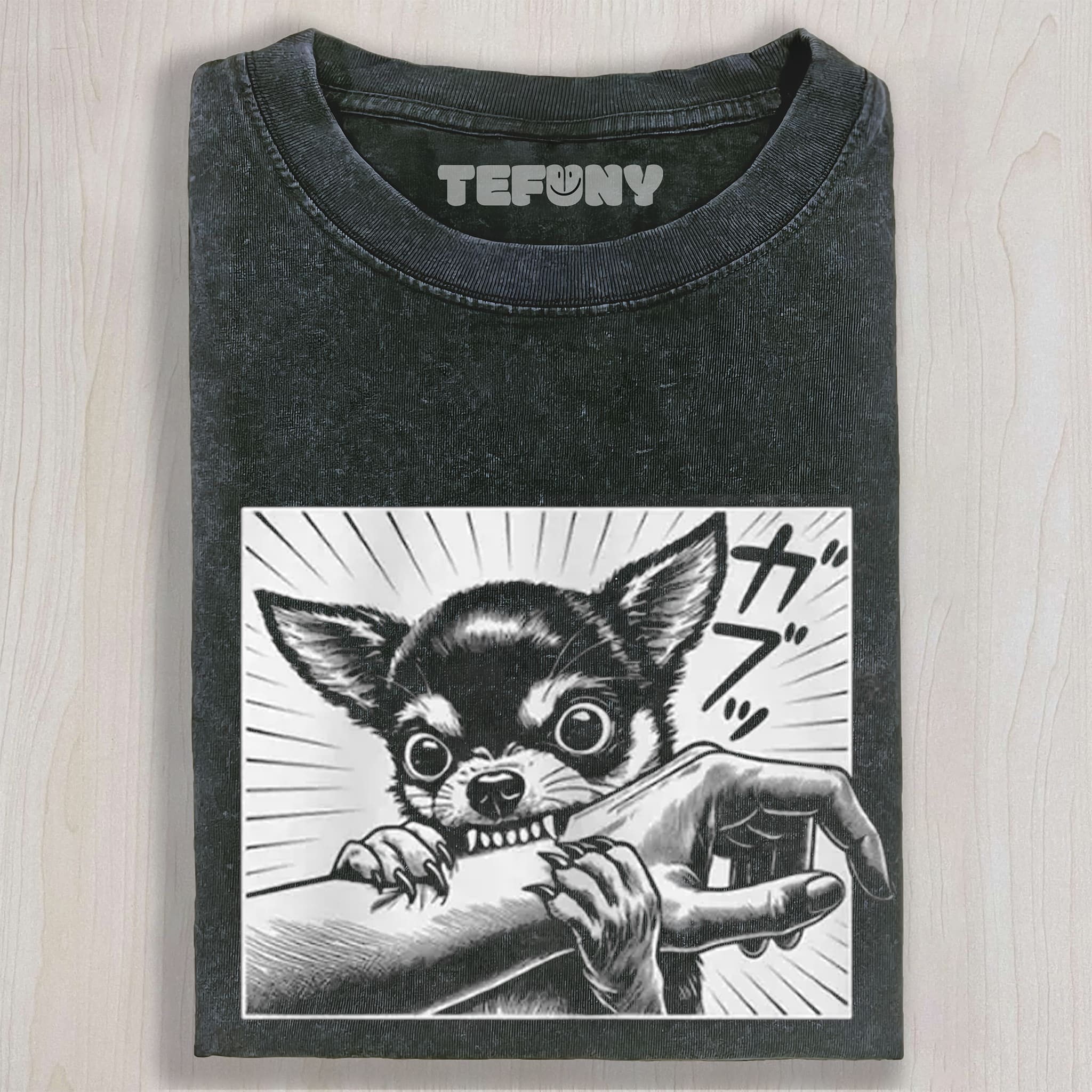 CHIHUAHUA DOG BITE UNISEX TEE, TANK TOP, LAYERED LS, SWEATSHIRT & HOODIE