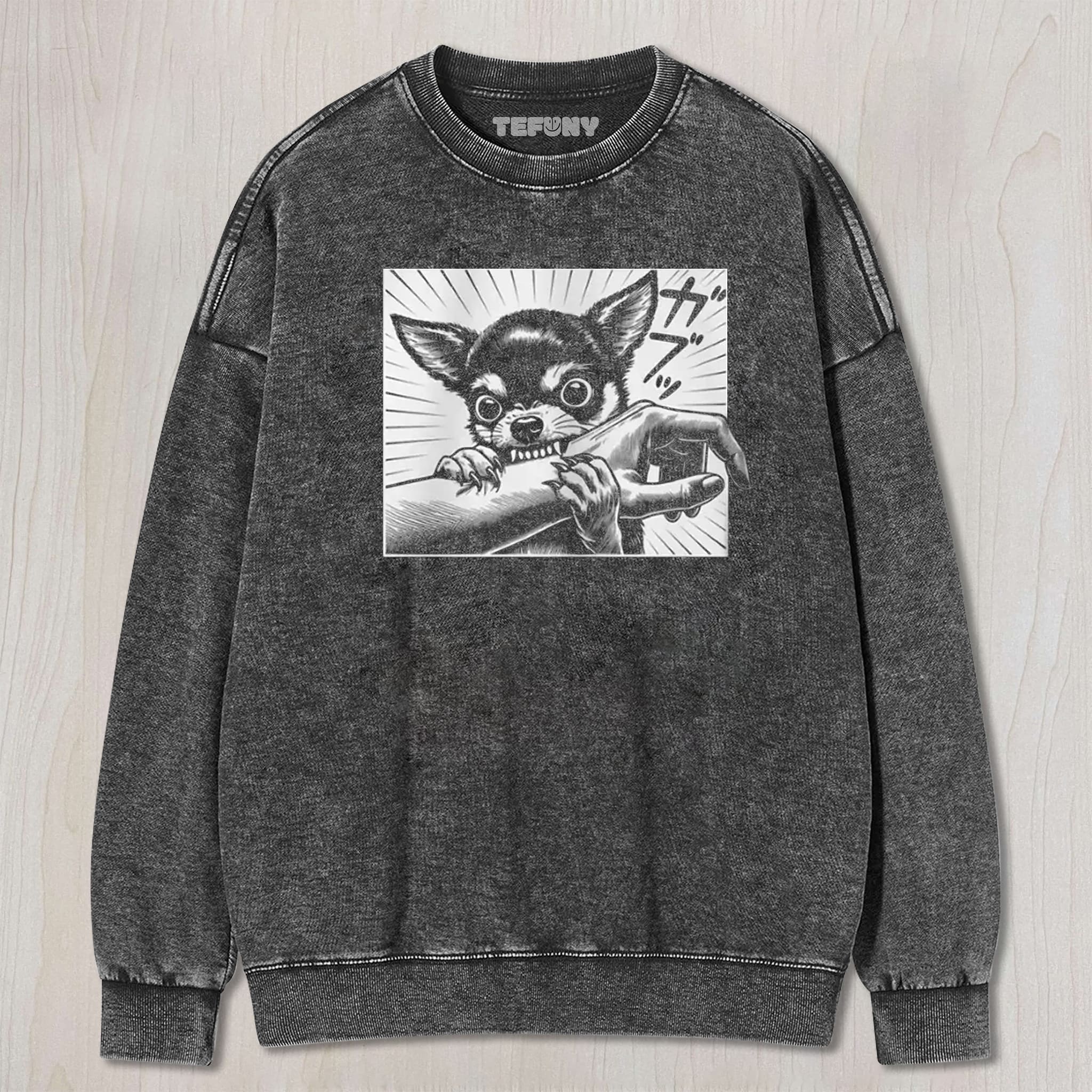 CHIHUAHUA DOG BITE UNISEX TEE, TANK TOP, LAYERED LS, SWEATSHIRT & HOODIE