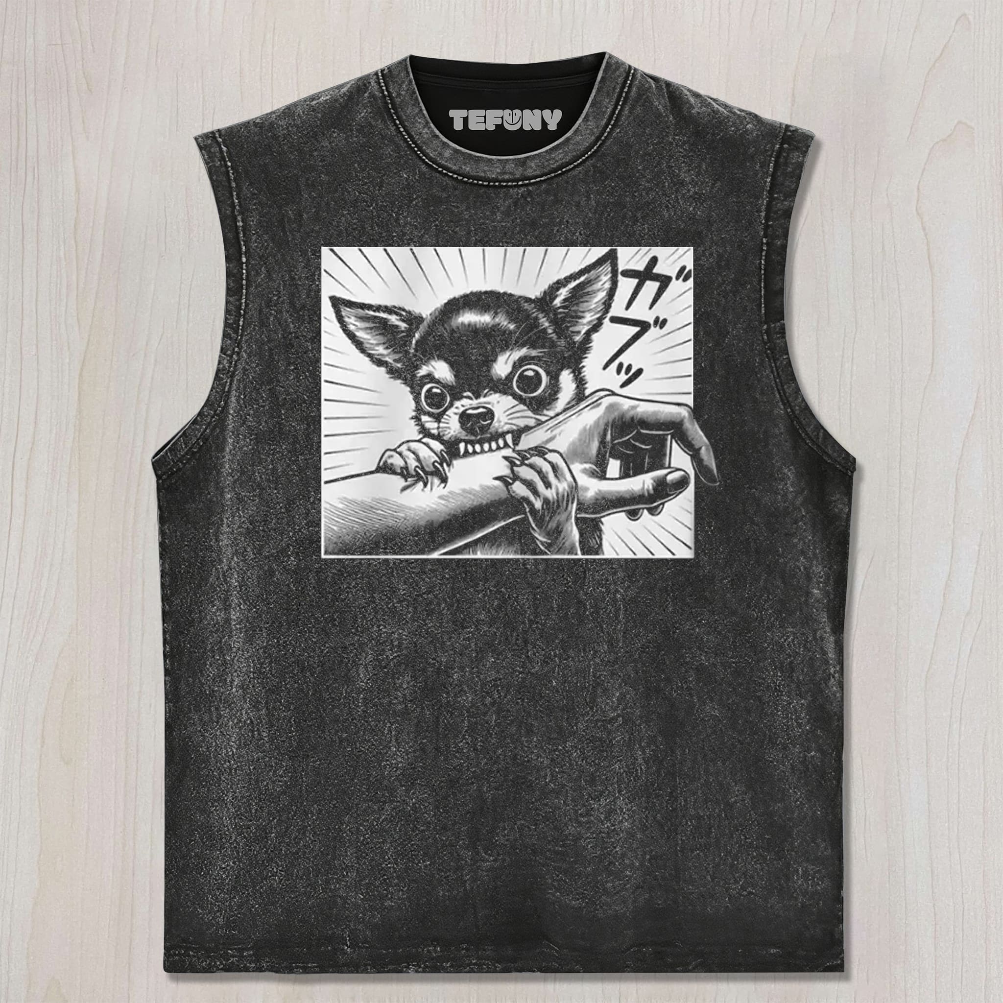 CHIHUAHUA DOG BITE UNISEX TEE, TANK TOP, LAYERED LS, SWEATSHIRT & HOODIE