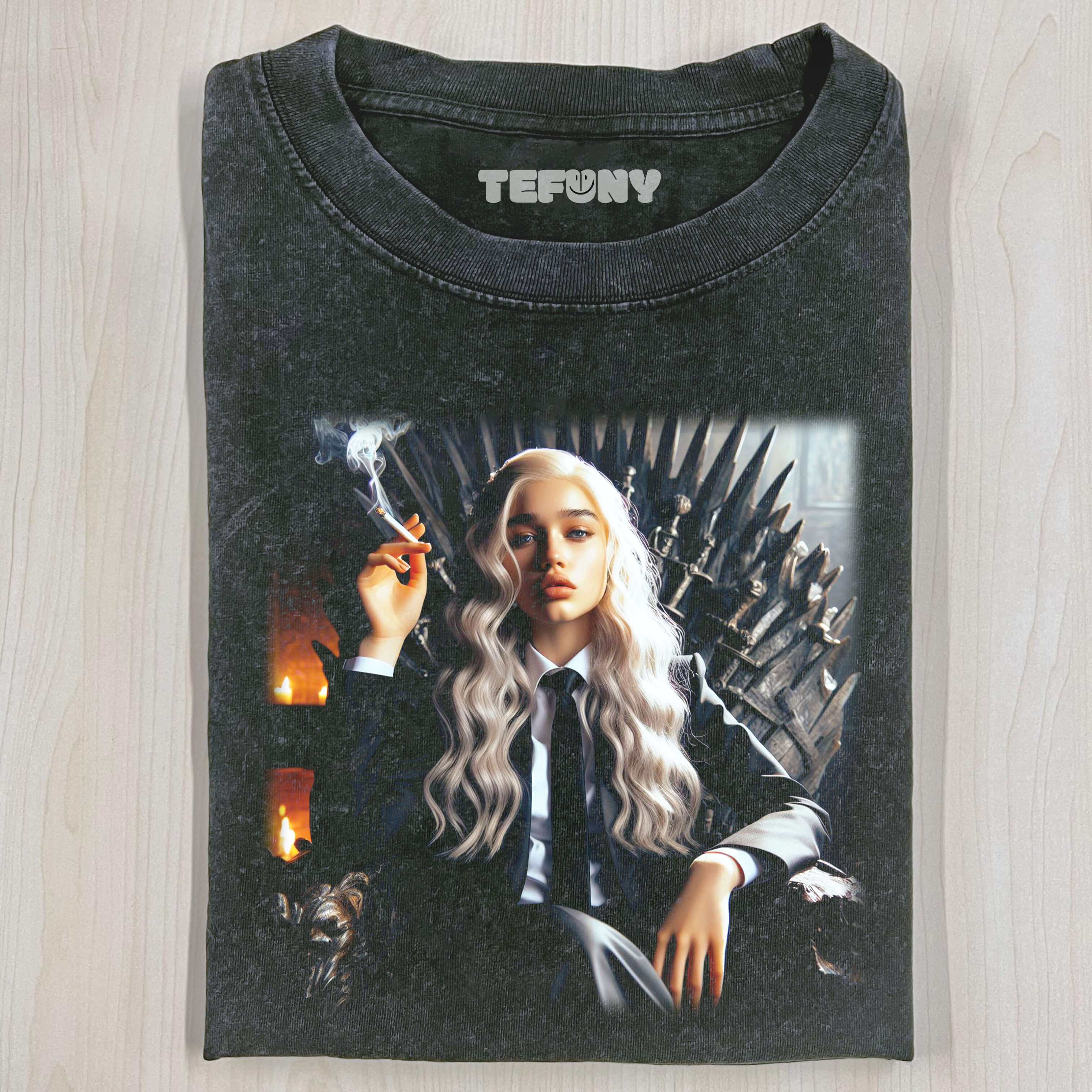 DAENERYS TARGARYEN SMOKING T-SHIRT