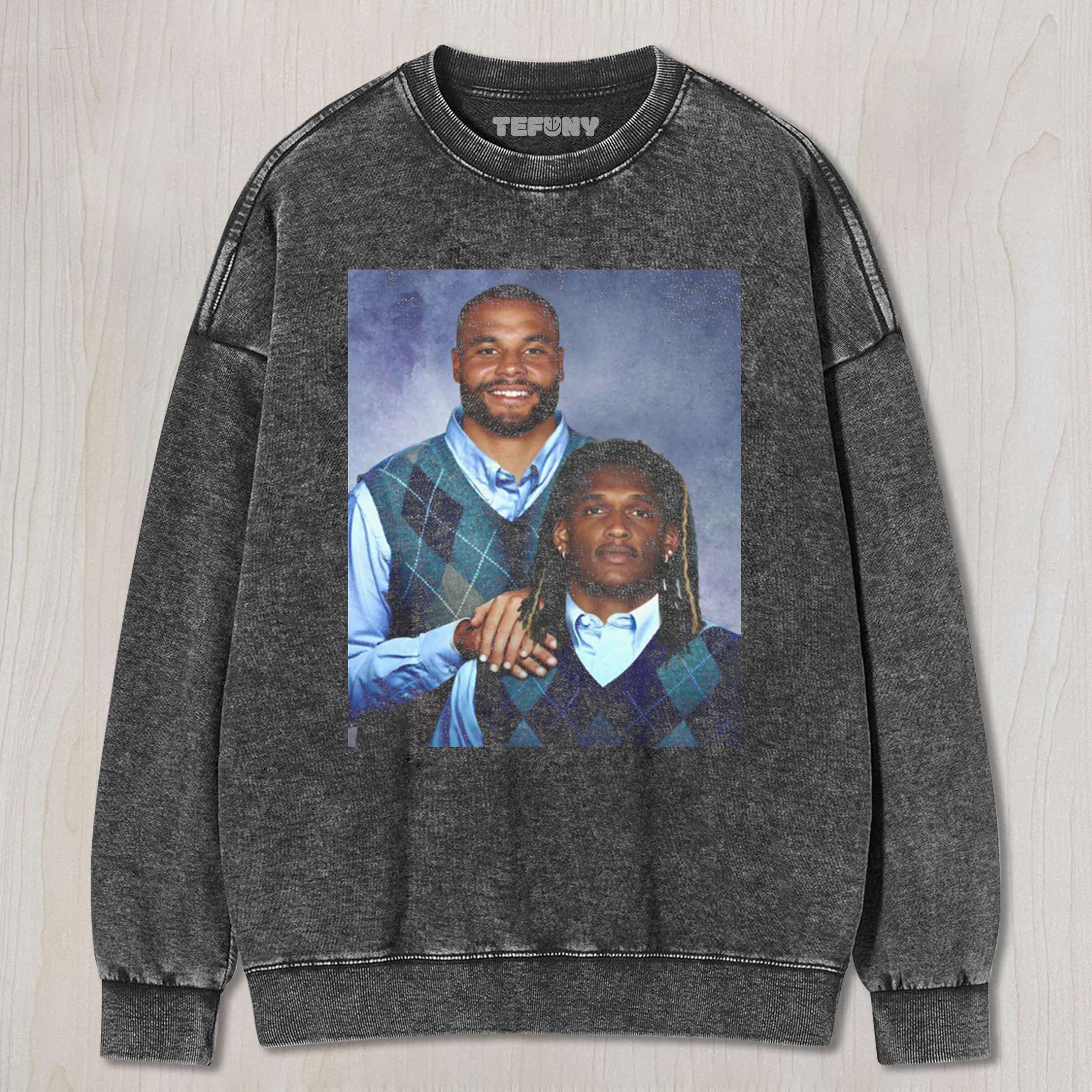 DAK PRESCOTT & CEEDEE LAMB FUNNY LAYERED LONG SLEEVE