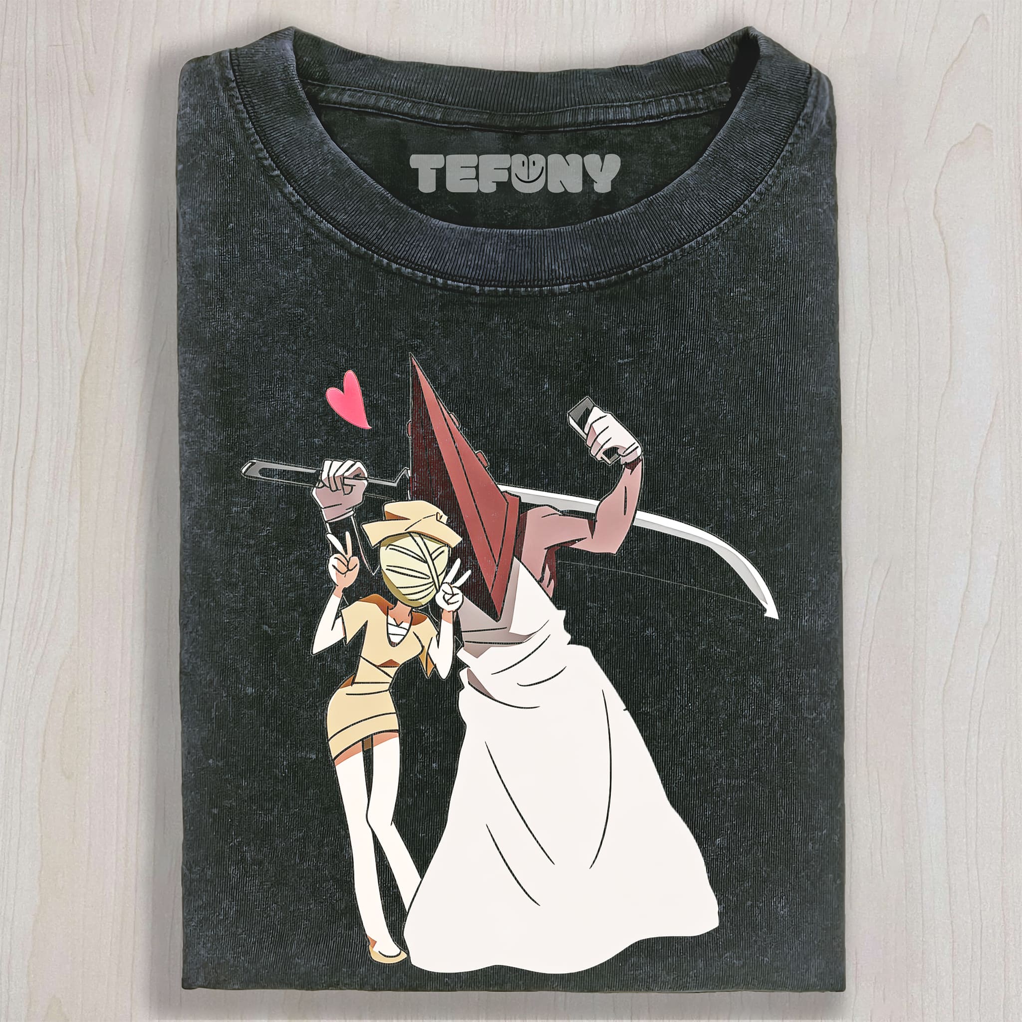 DARK CARTOON DUO VINTAGE GRAPHIC TEE UNISEX TEE, TANK TOP, LAYERED LS, SWEATSHIRT & HOODIE