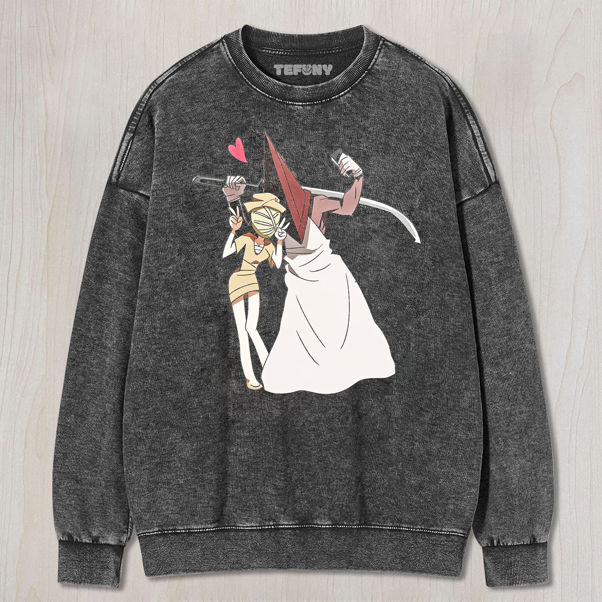 DARK CARTOON DUO VINTAGE GRAPHIC TEE UNISEX TEE, TANK TOP, LAYERED LS, SWEATSHIRT & HOODIE