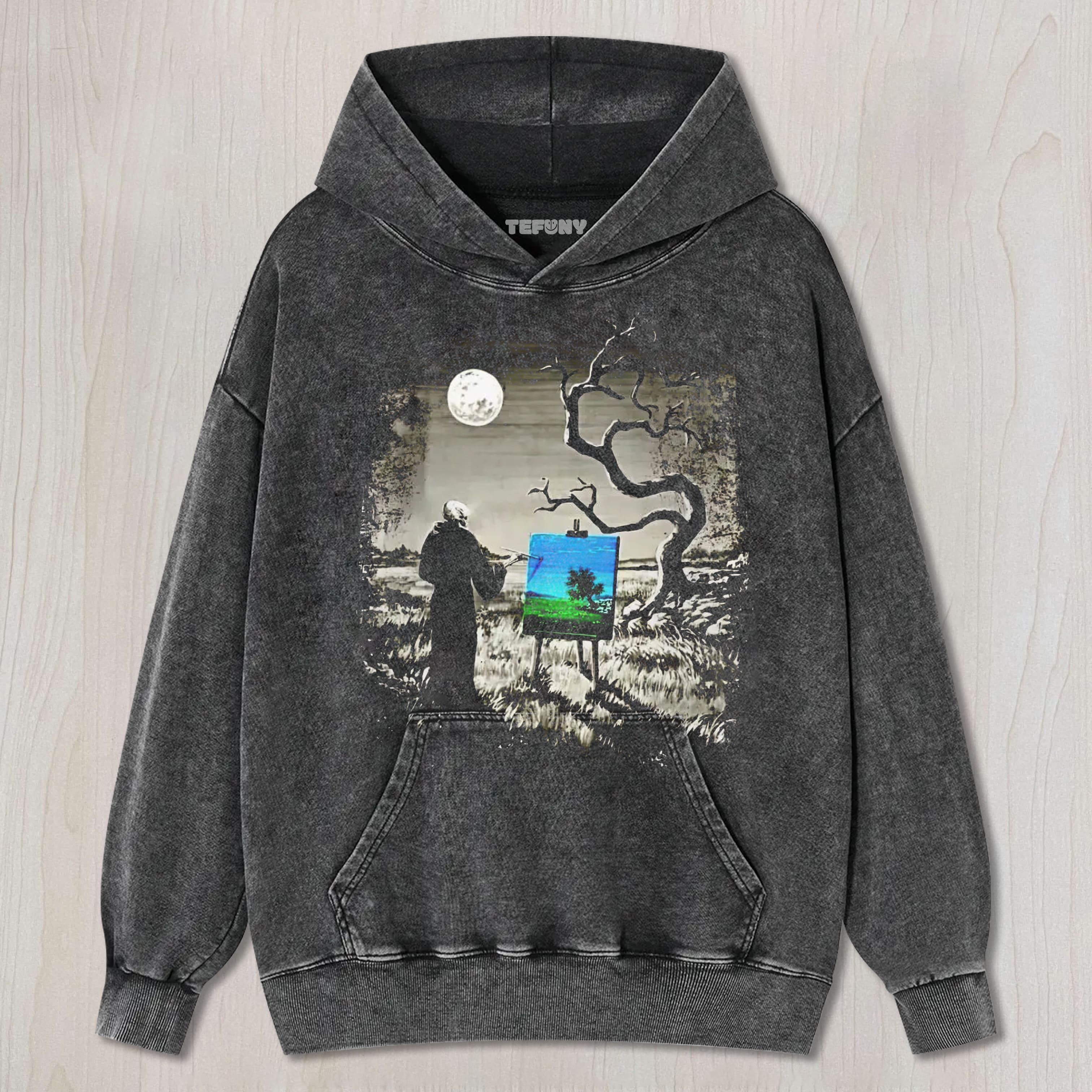 DARK GOTHIC LANDSCAPE PAINTING AESTHETIC UNISEX TEE, TANK TOP, LAYERED LS, SWEATSHIRT & HOODIE