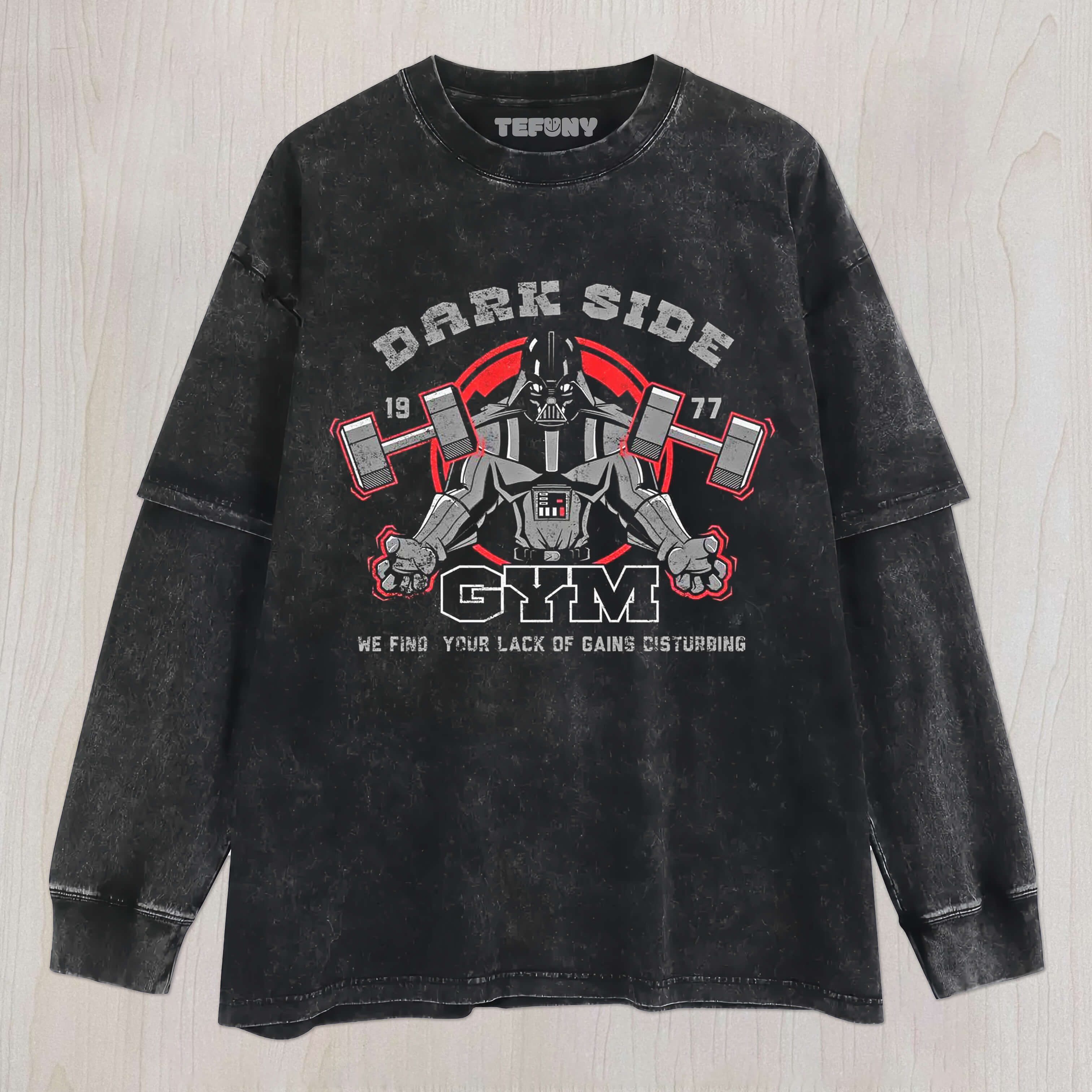 DARK SIDE GYM STAR WARS UNISEX TEE, TANK TOP, LAYERED LS, SWEATSHIRT & HOODIE