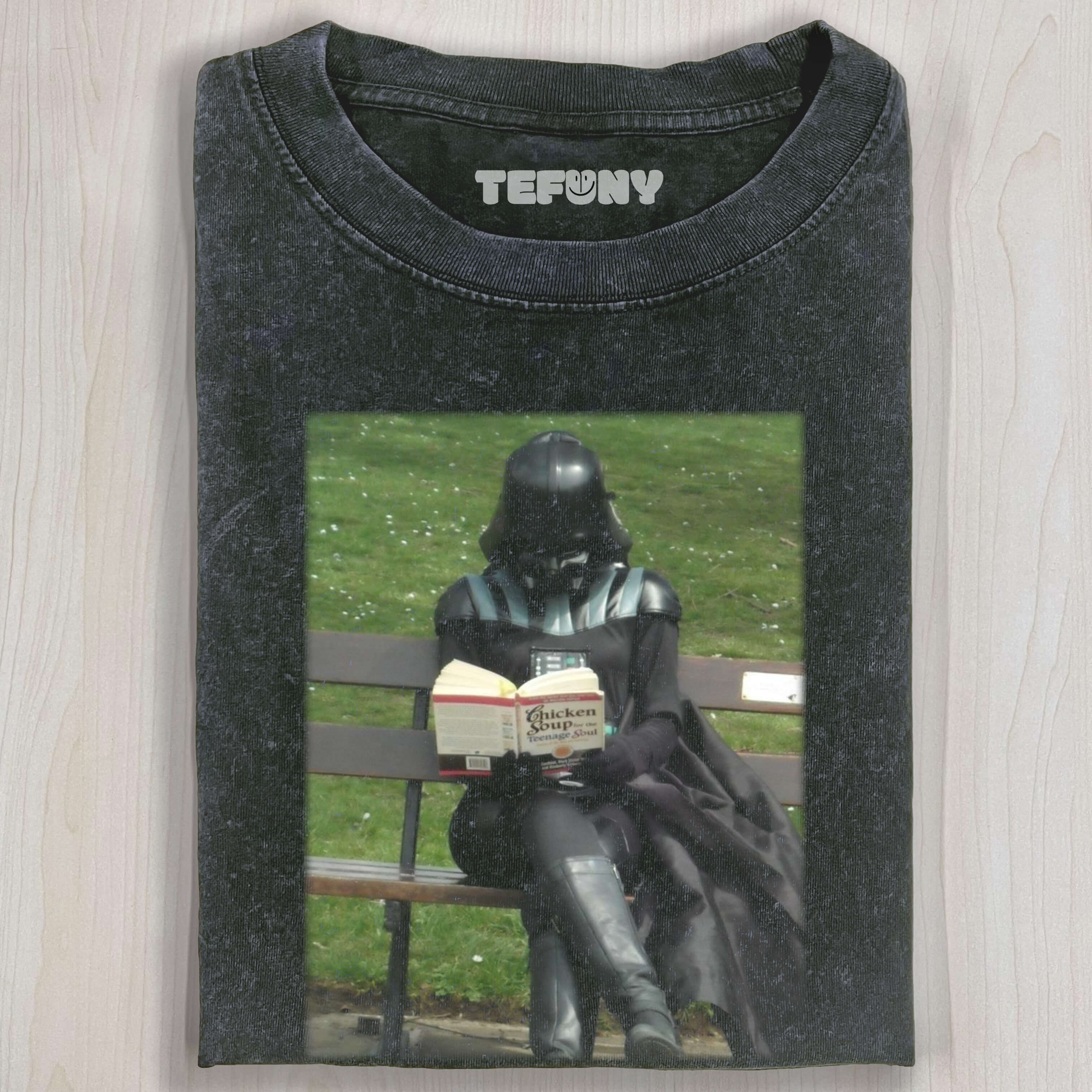 DARTH VADER READING BOOK T-SHIRT