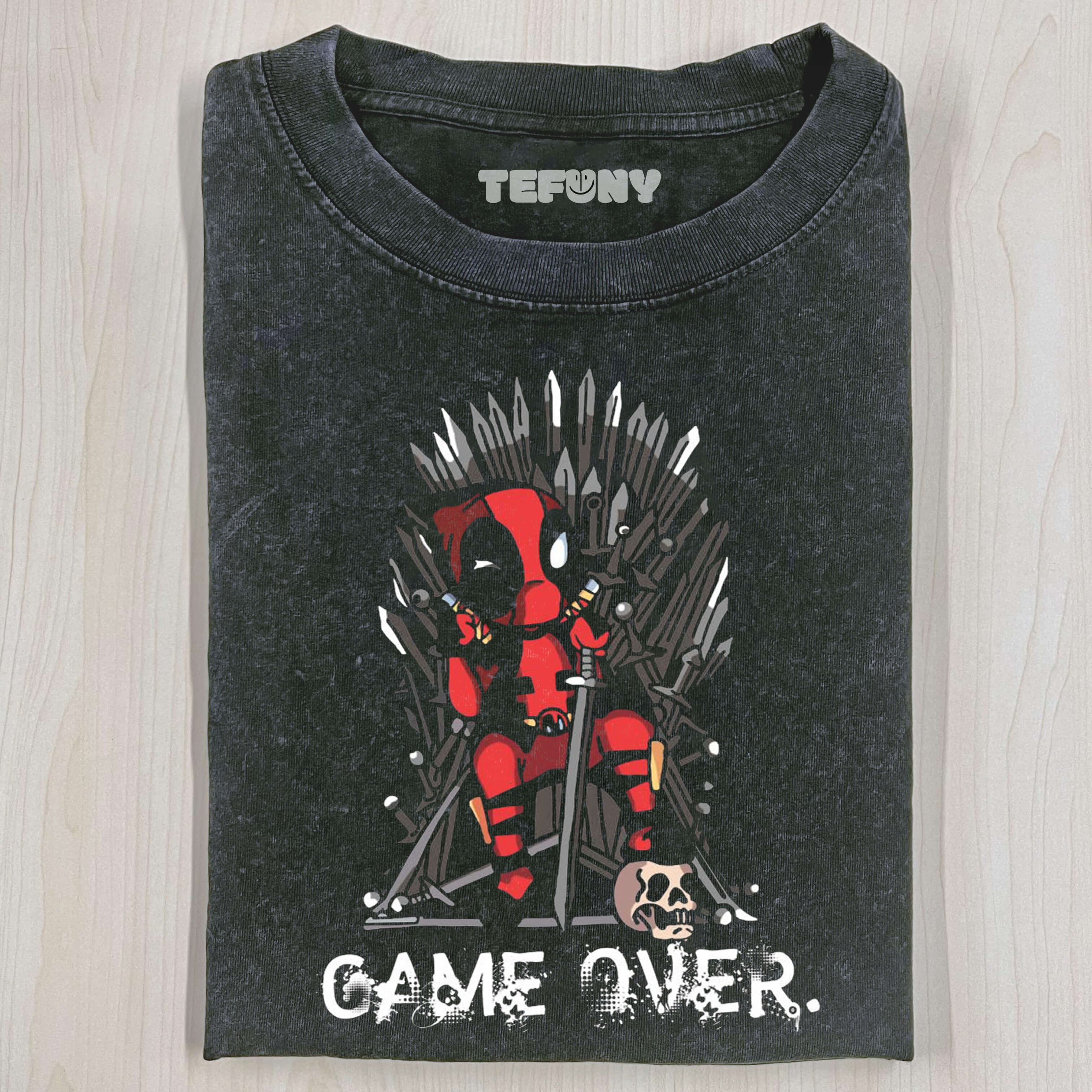 DEADPOOL VS GAME OF THRONES T-SHIRT, MARVEL COMICS SHIRT