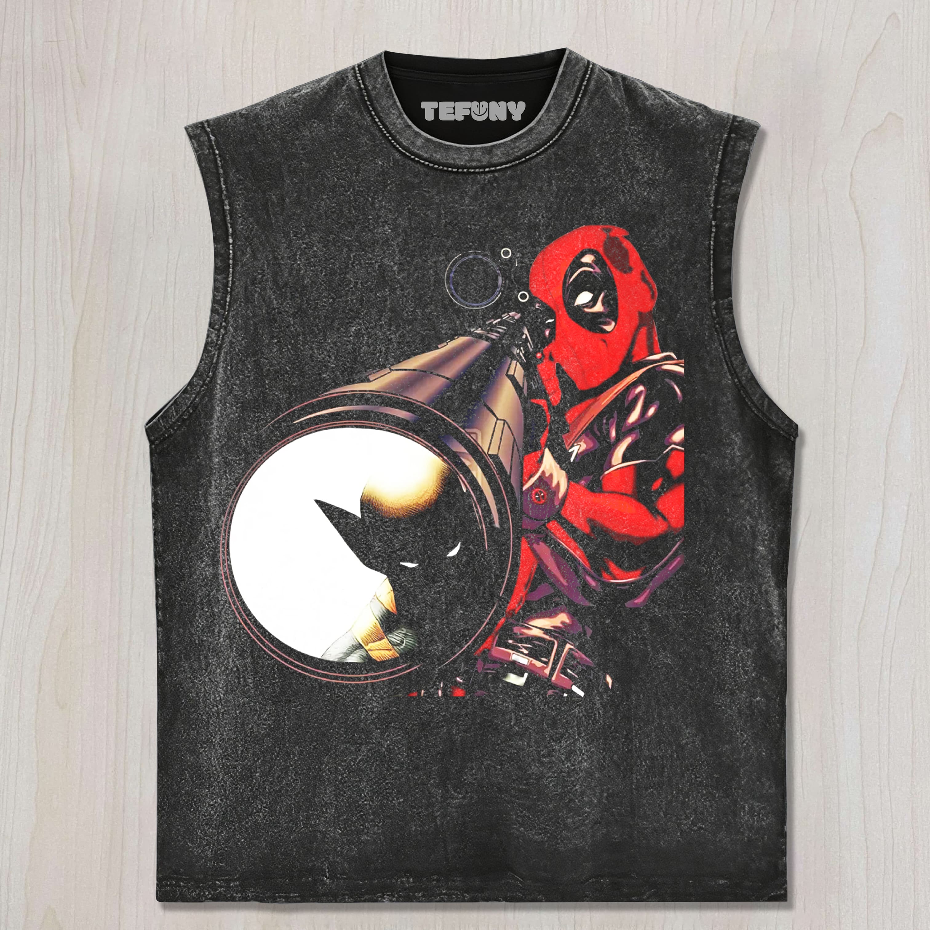 DEADPOOL AIMS AT W UNISEX TEE, TANK TOP, LAYERED LS, SWEATSHIRT & HOODIE