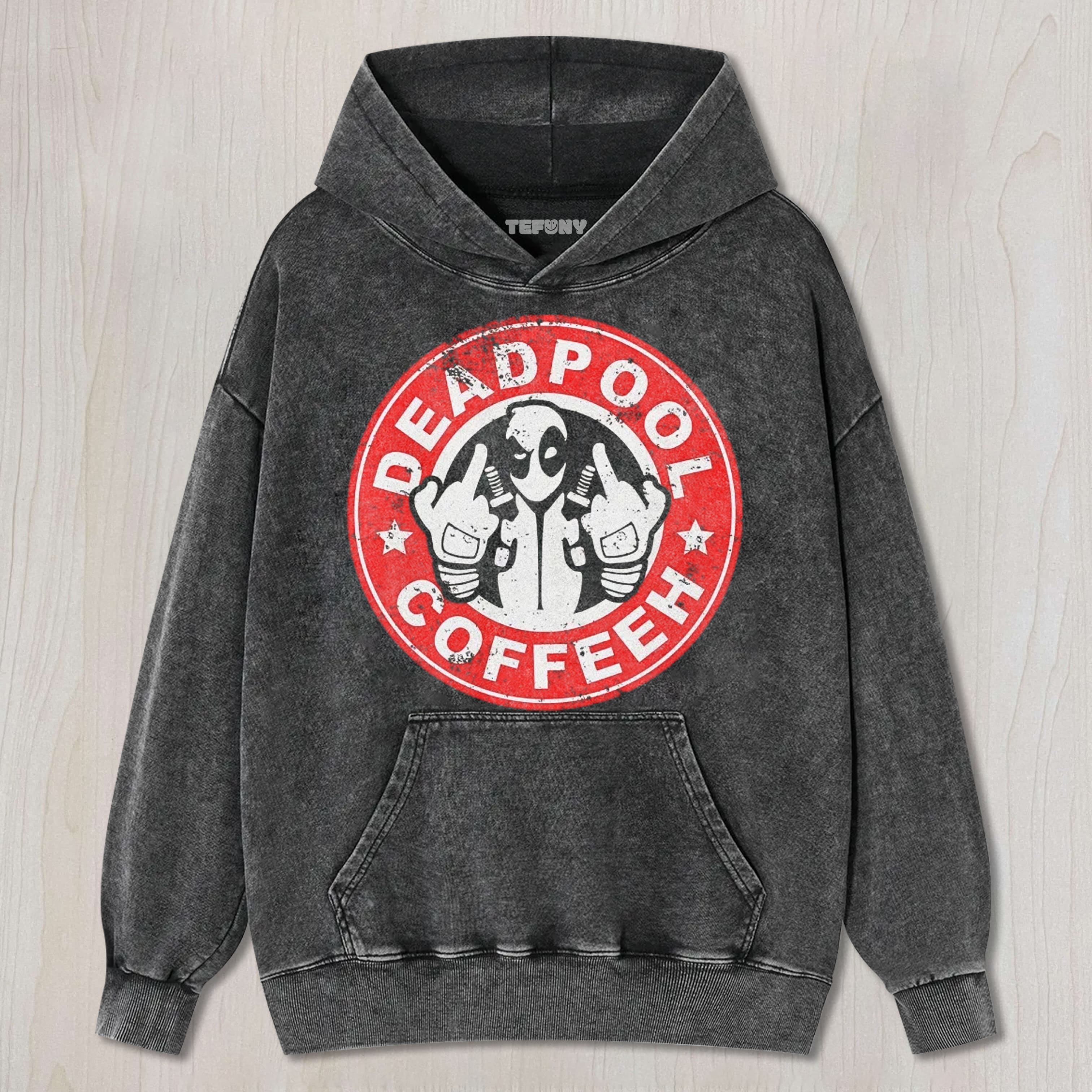 DEADPOOL COFFEE PARODY TEE & SWEAT & HOOD