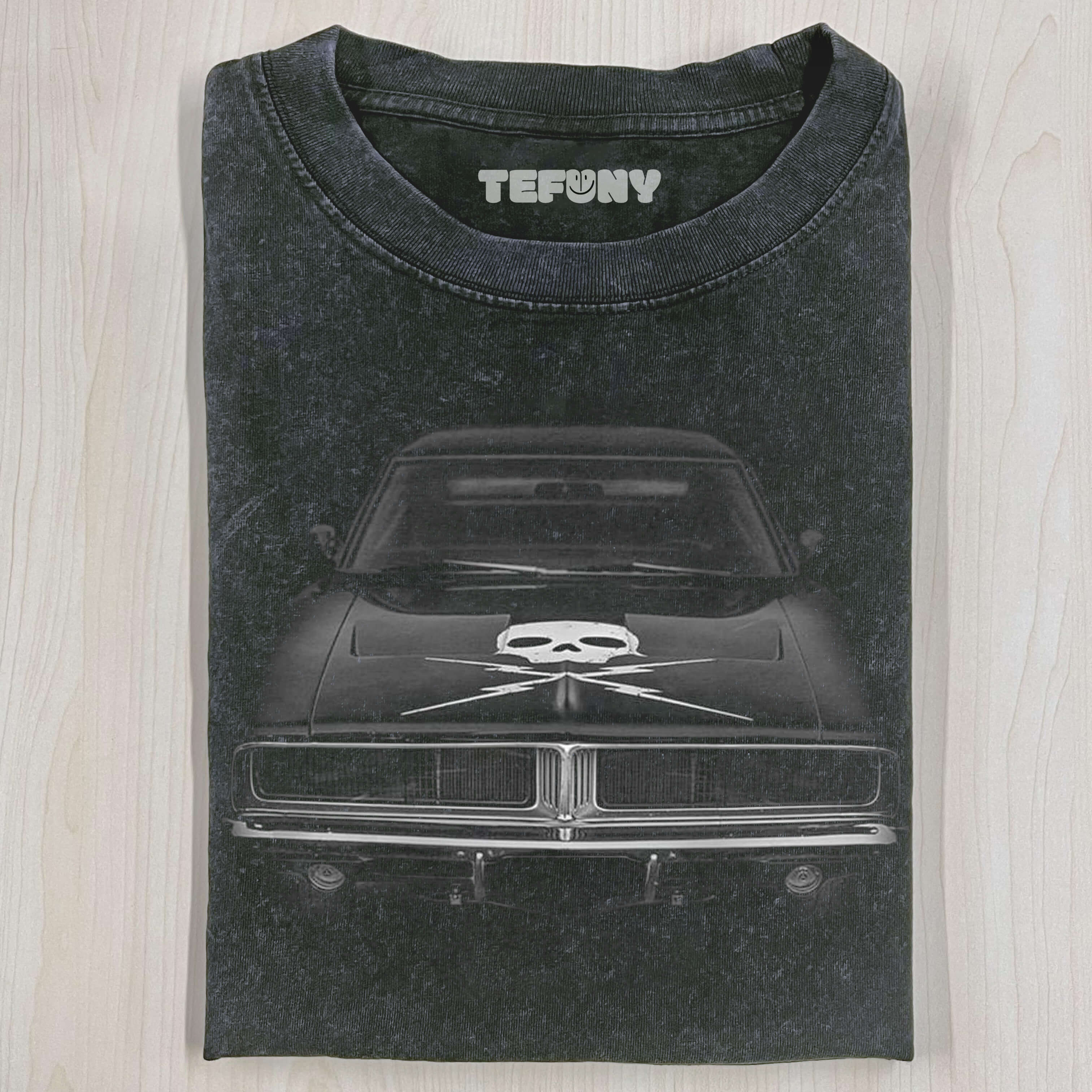 DEATH PROOF MOVIE CAR CHARGER 1969 SKULL T-SHIRT