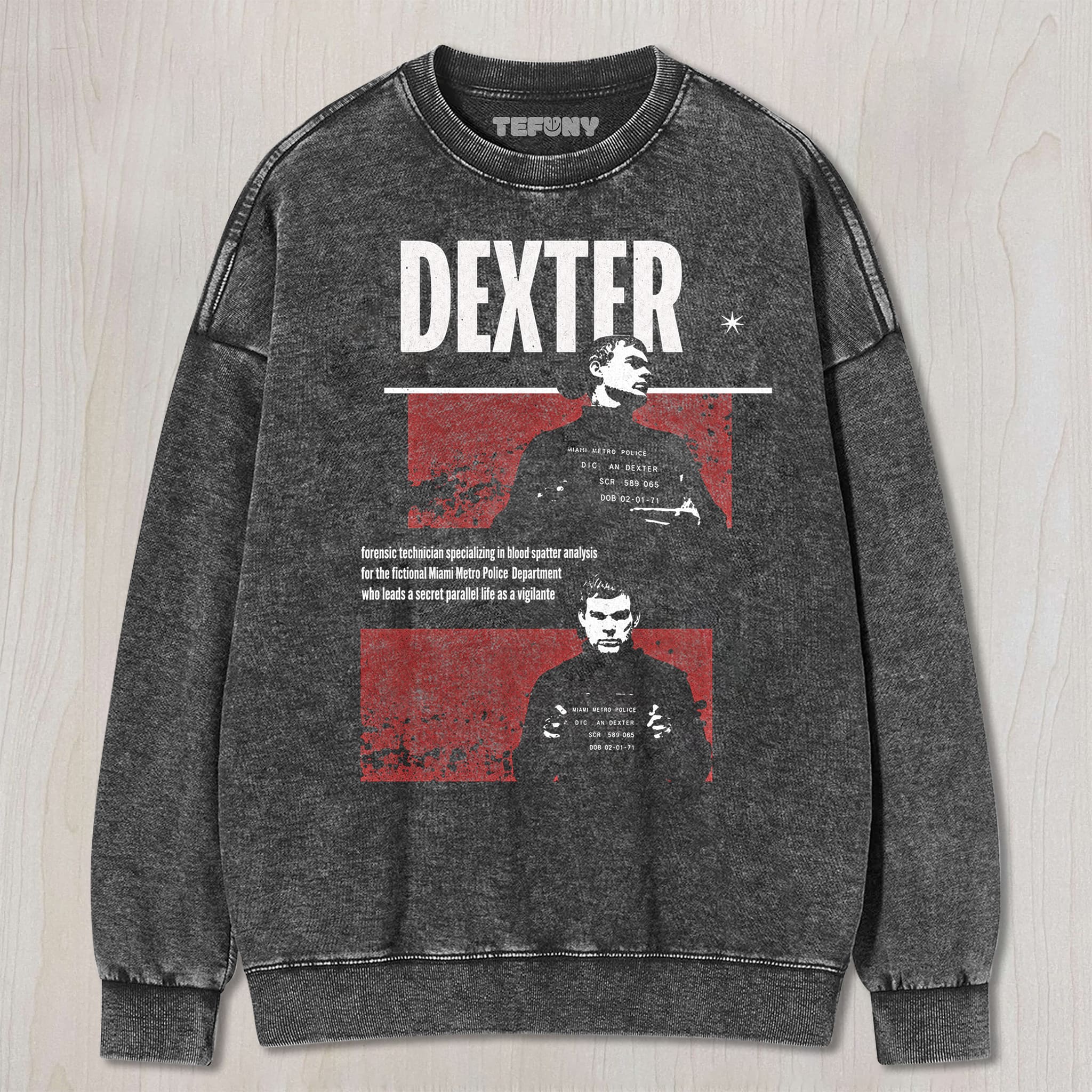 DEXTER N8 UNISEX TEE, TANK TOP, LAYERED LS, SWEATSHIRT & HOODIE