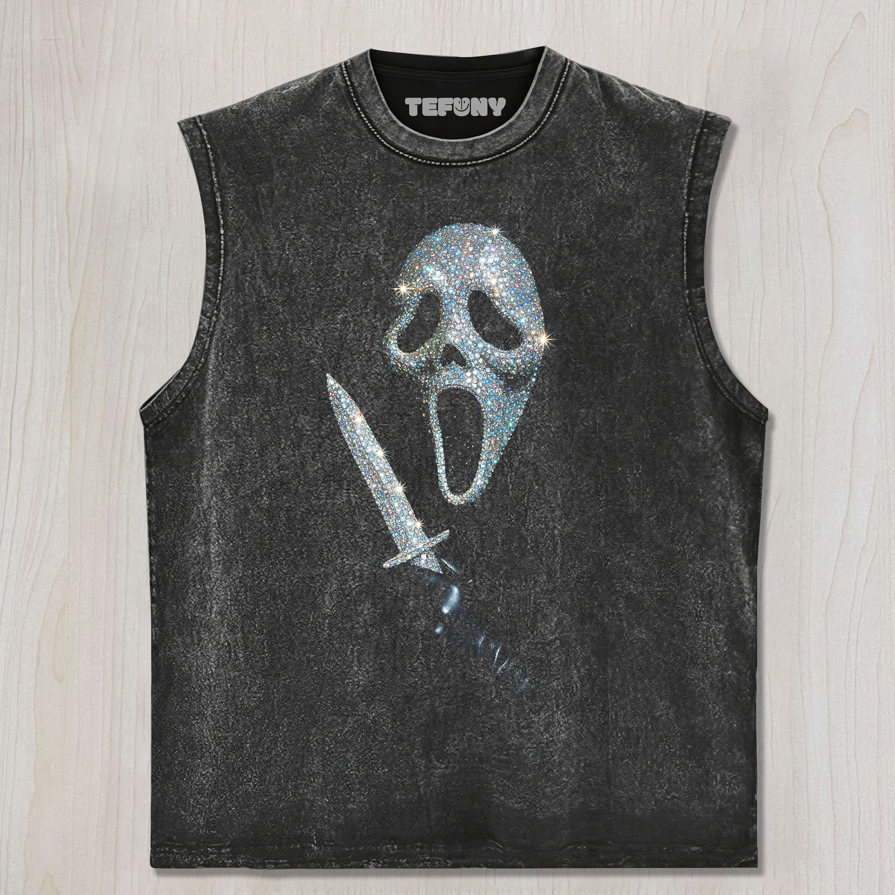DIAMOND GHOST FACE UNISEX TEE, TANK TOP, LAYERED LS, SWEATSHIRT & HOODIE