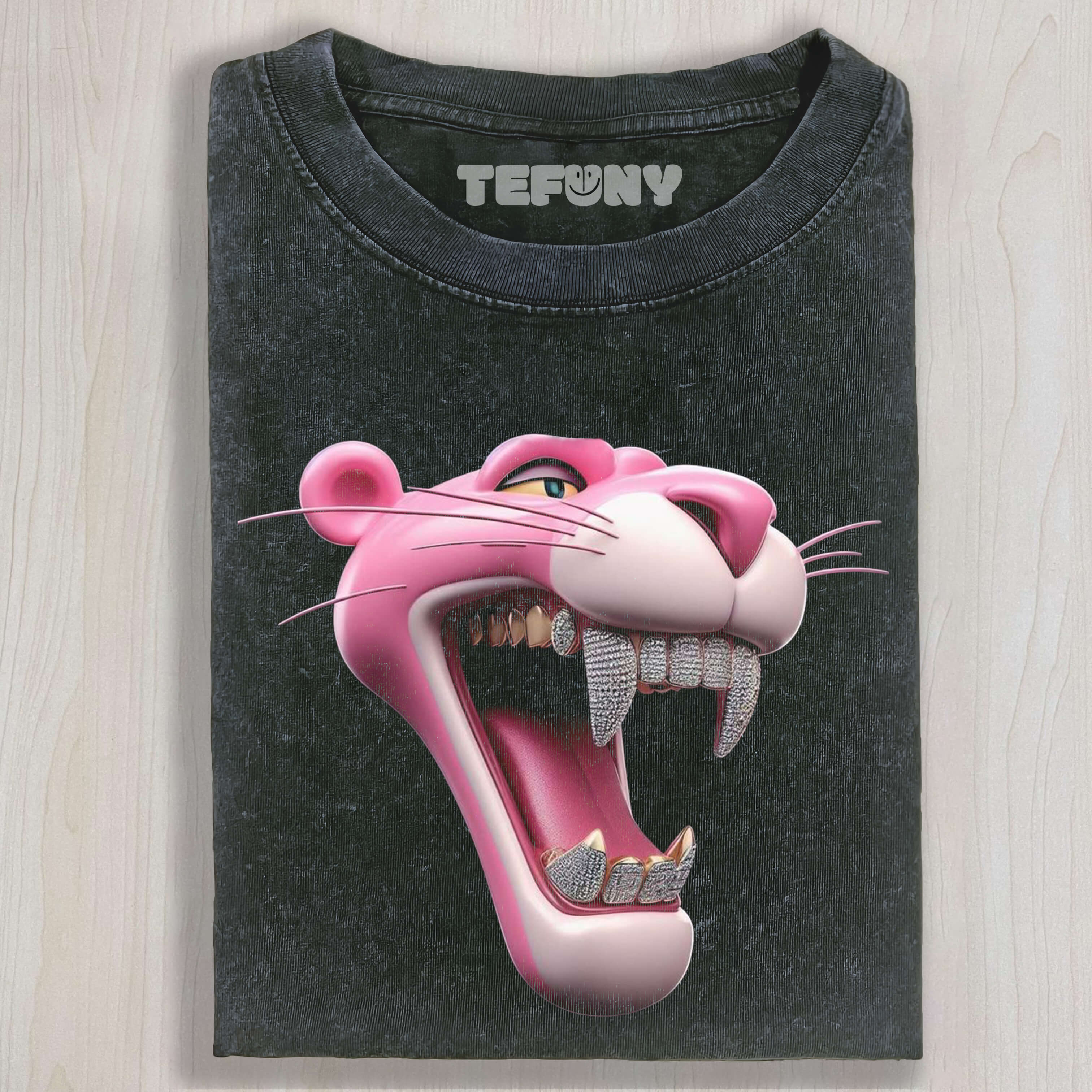 DIAMOND TOOTH PINK PANTHER T-SHIRT