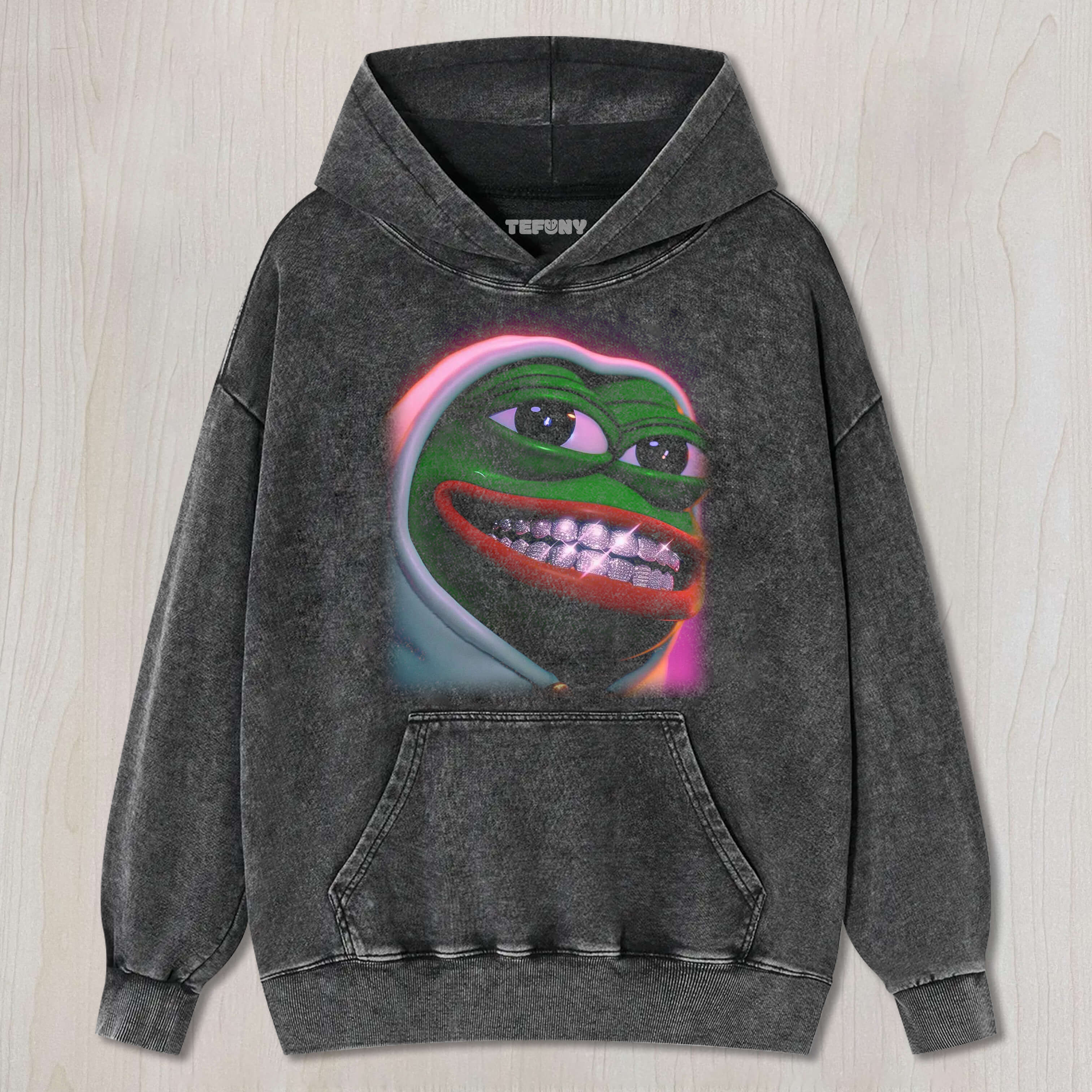 DIAMOND TOOTH SAD FROG T-SHIRT