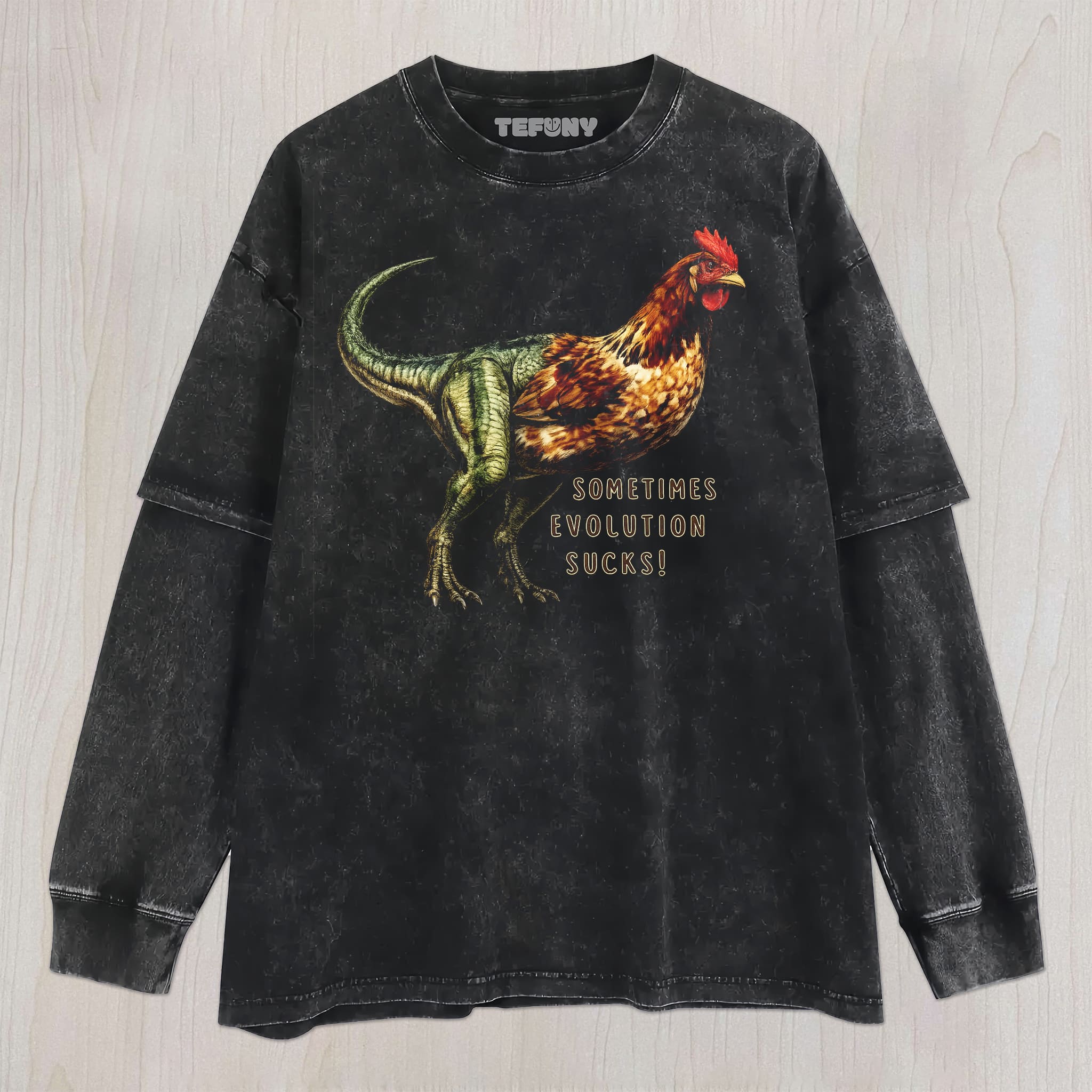 DINOSAUR EVOLUTION GRAPHIC UNISEX TEE, TANK TOP, LAYERED LS, SWEATSHIRT & HOODIE