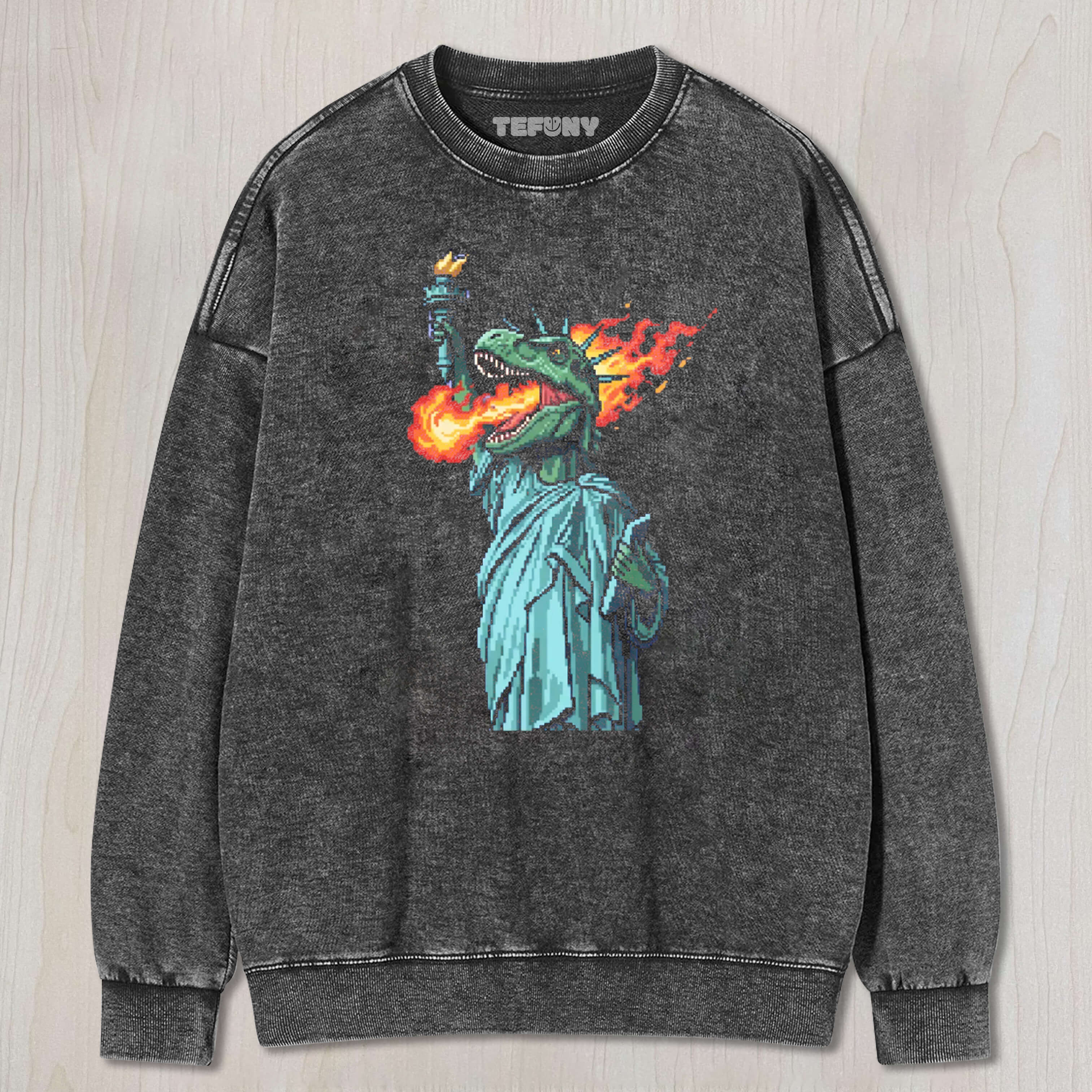 DINOSAUR LIBERTY FIRE TEE & SWEAT & HOOD