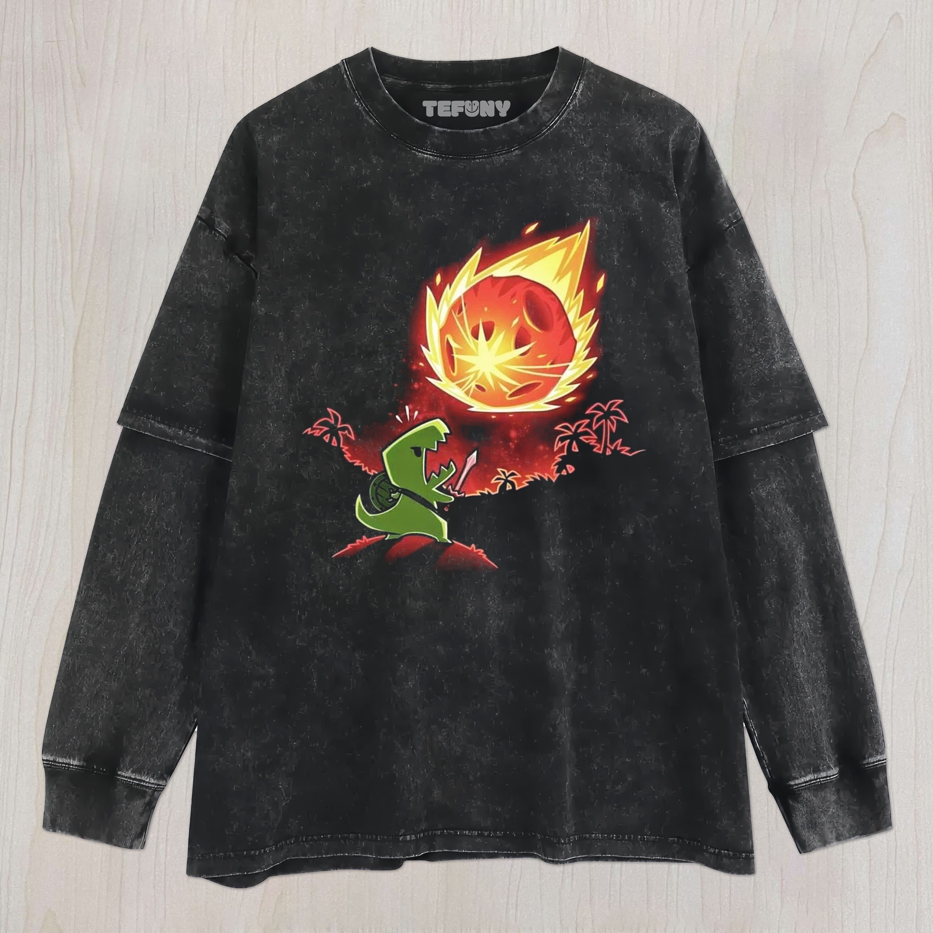 DINOSAURS AND METEORITES UNISEX TEE, TANK TOP, LAYERED LS, SWEATSHIRT & HOODIE