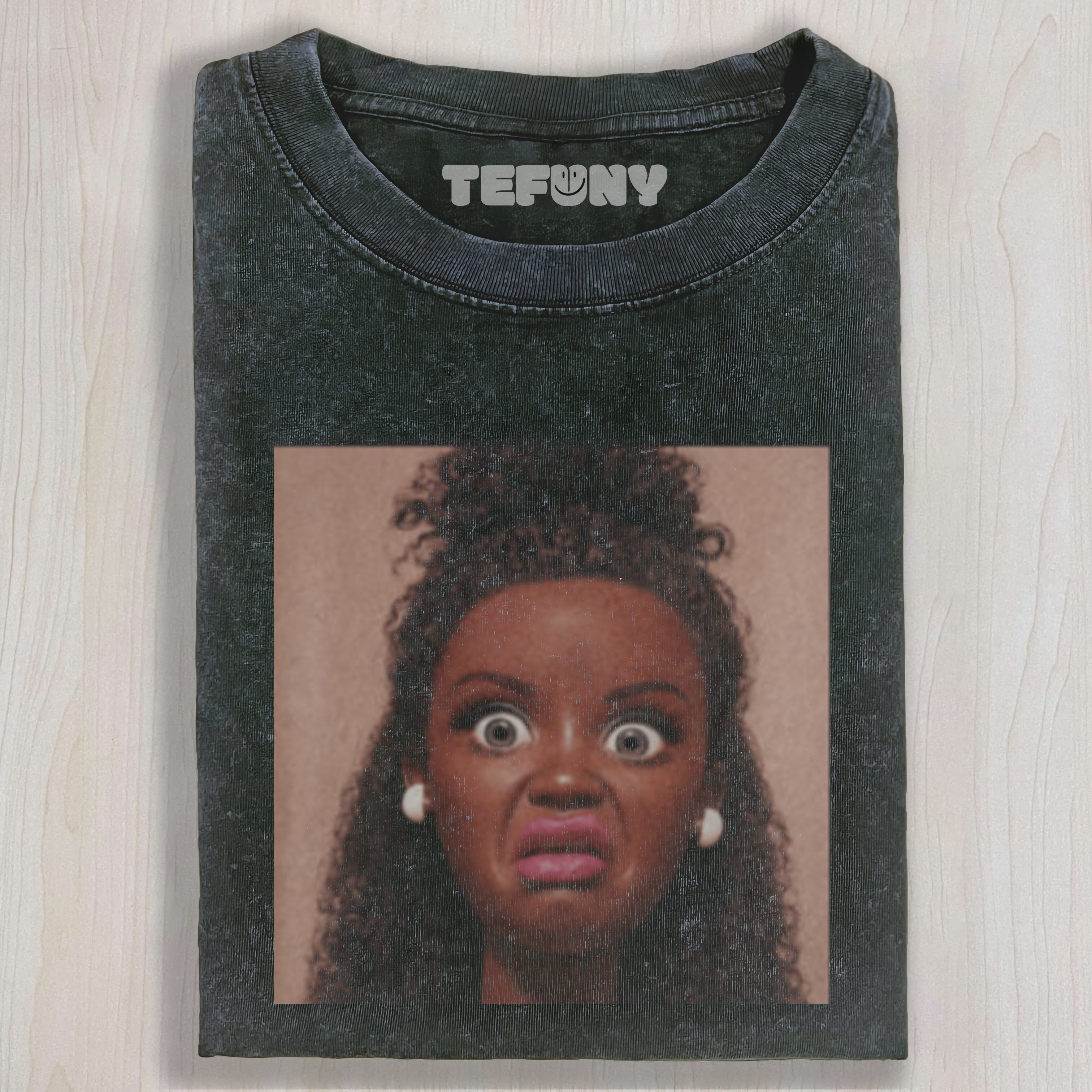 DISGUSTED BLACK DOLL FACE MEME UNISEX TEE, TANK TOP, LAYERED LS, SWEATSHIRT & HOODIE