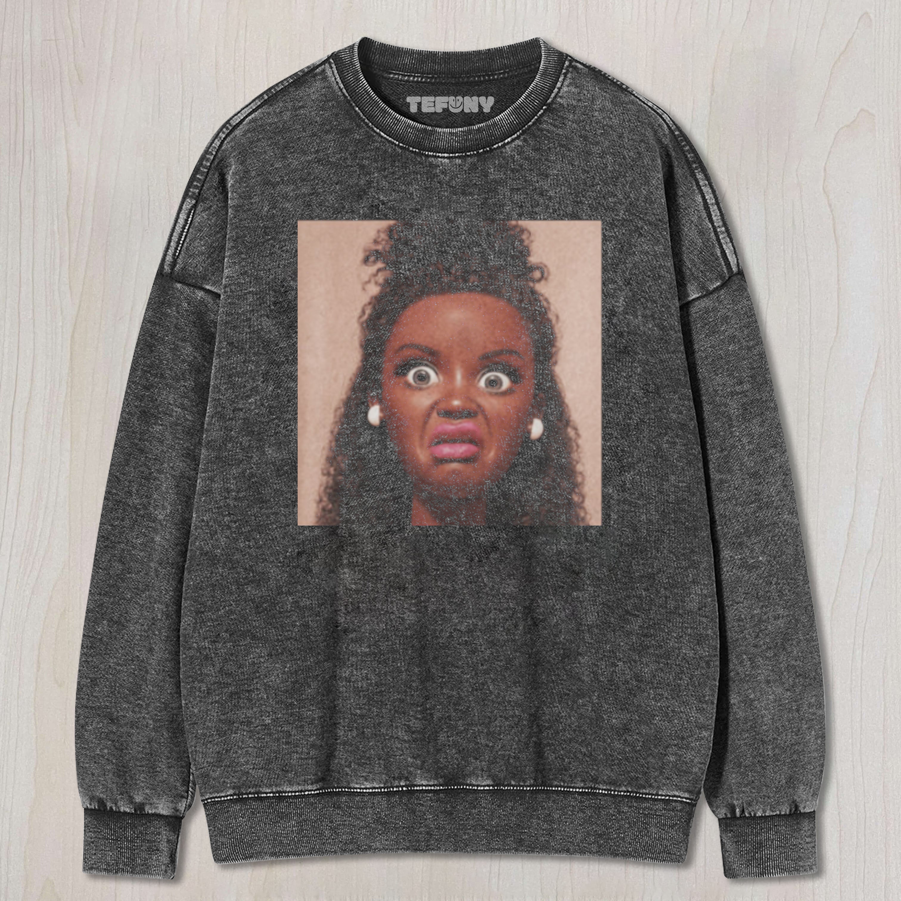 DISGUSTED BLACK DOLL FACE MEME UNISEX TEE, TANK TOP, LAYERED LS, SWEATSHIRT & HOODIE