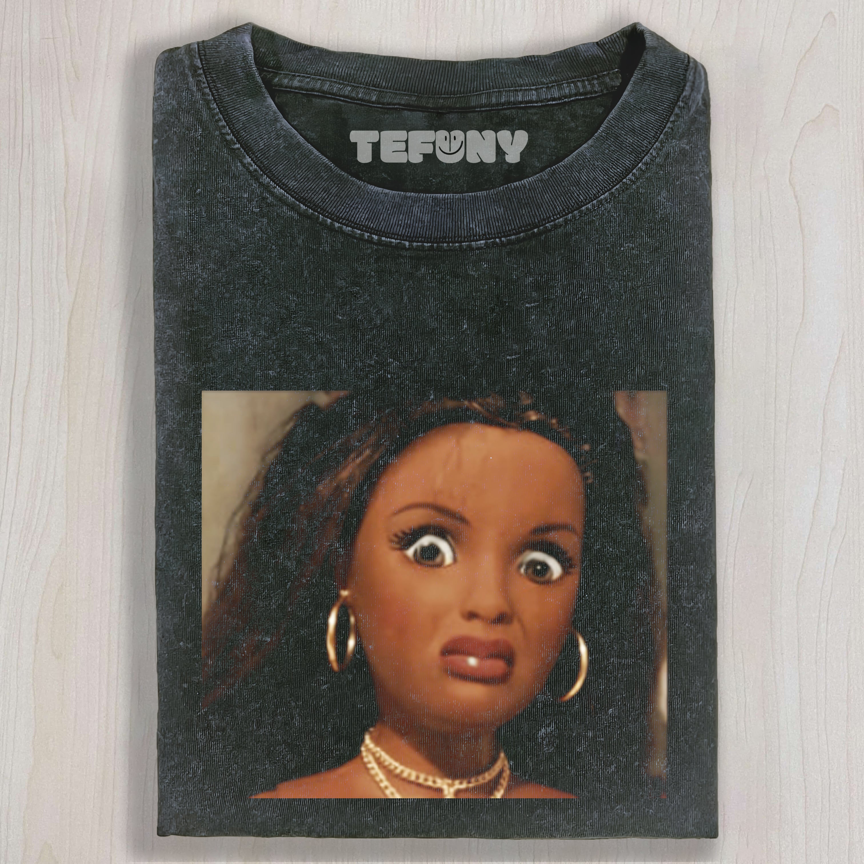 DISGUSTED BLACK DOLL MEME UNISEX TEE, TANK TOP, LAYERED LS, SWEATSHIRT & HOODIE