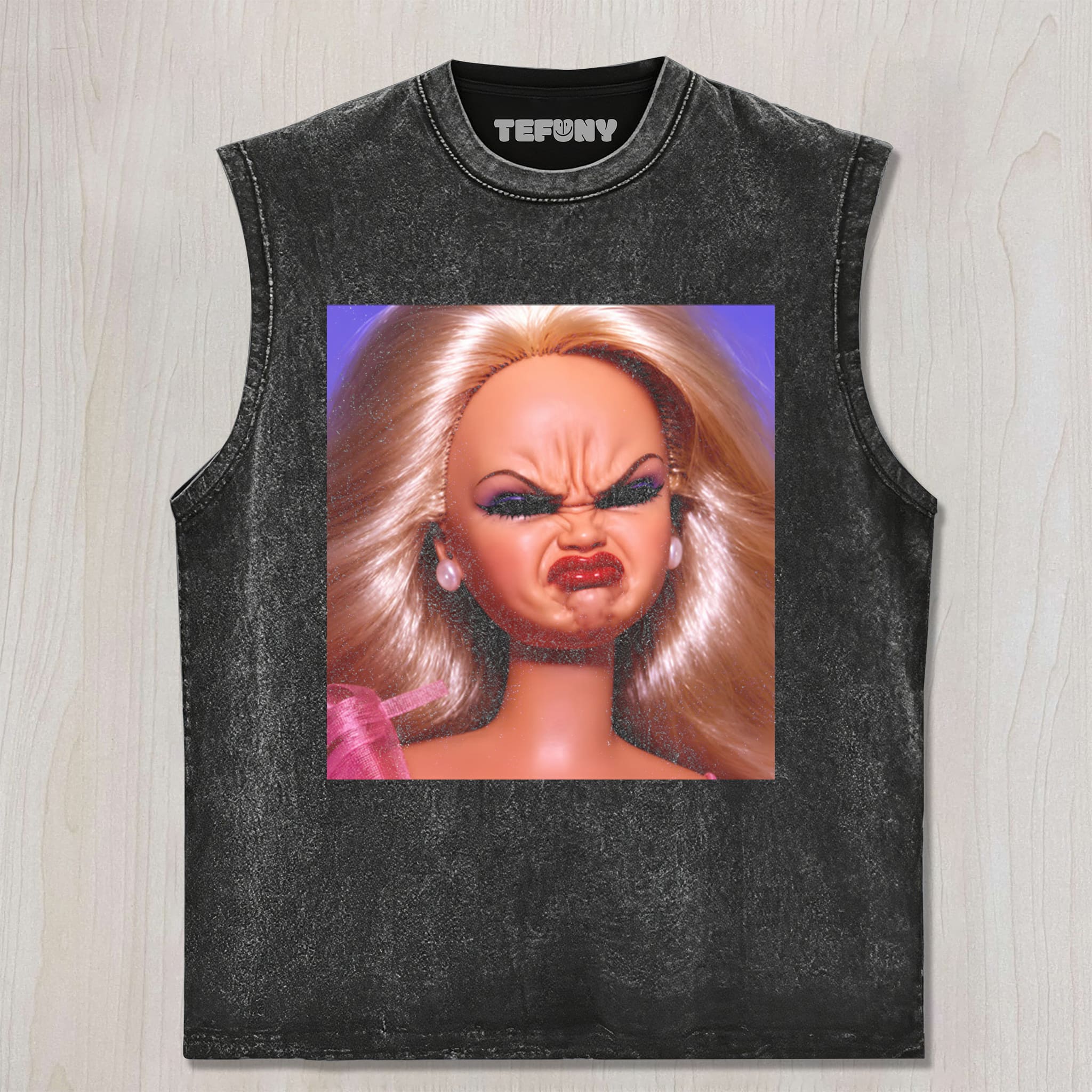 DISGUSTED DOLL FACE MEME UNISEX TEE, TANK TOP, LAYERED LS, SWEATSHIRT & HOODIE