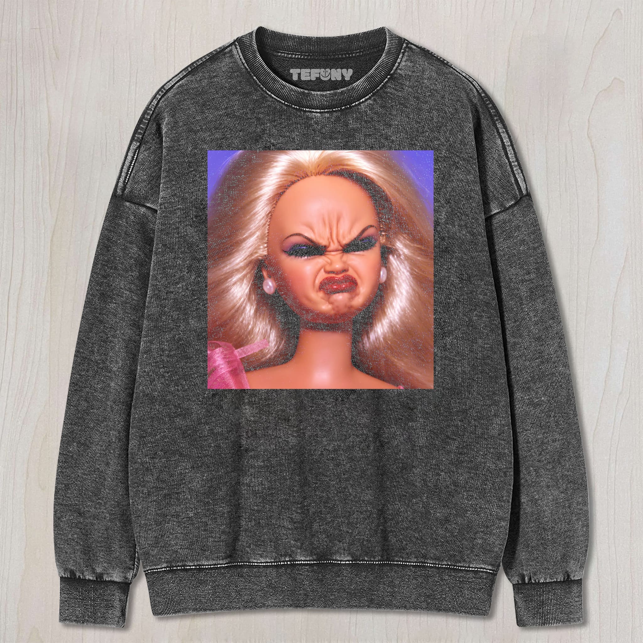 DISGUSTED DOLL FACE MEME UNISEX TEE, TANK TOP, LAYERED LS, SWEATSHIRT & HOODIE