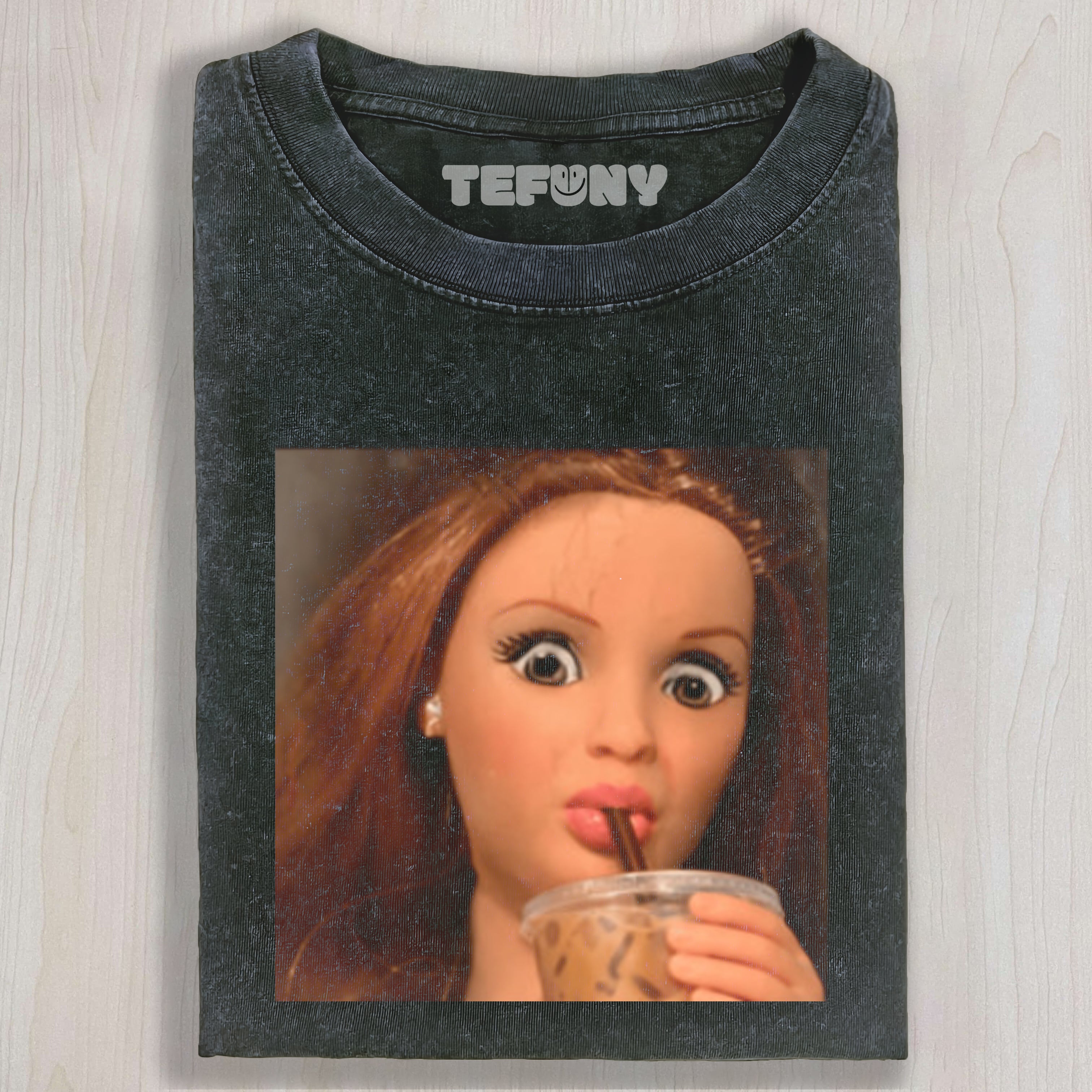 DISGUSTED DOLL FACE UNISEX TEE, TANK TOP, LAYERED LS, SWEATSHIRT & HOODIE