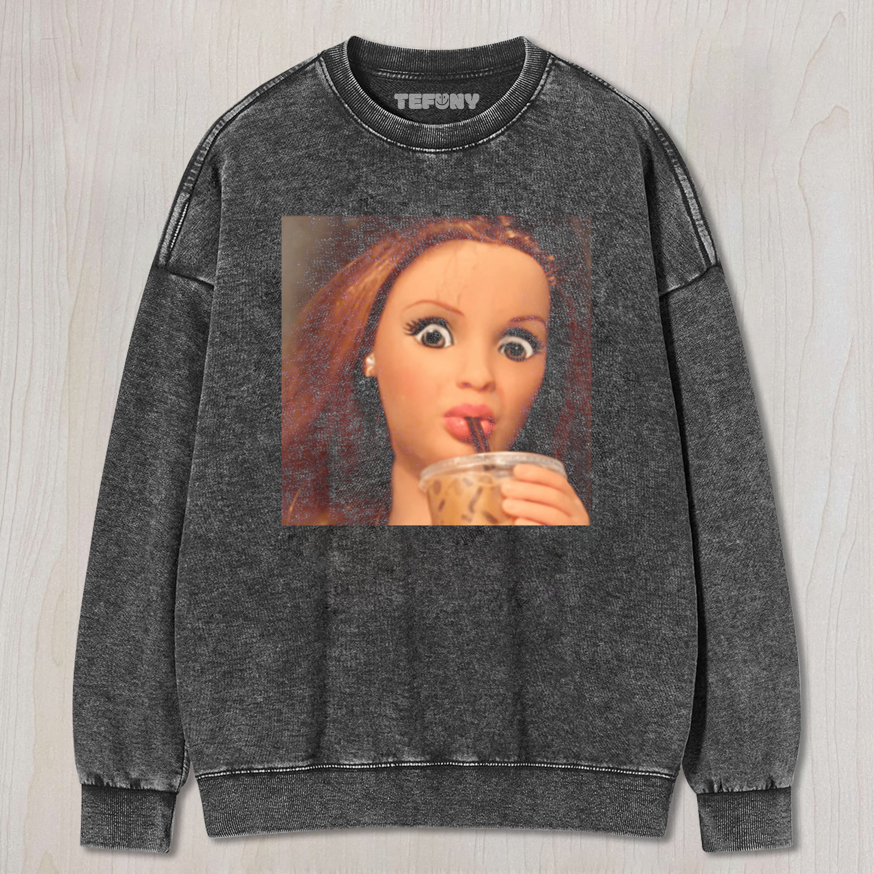 DISGUSTED DOLL FACE UNISEX TEE, TANK TOP, LAYERED LS, SWEATSHIRT & HOODIE