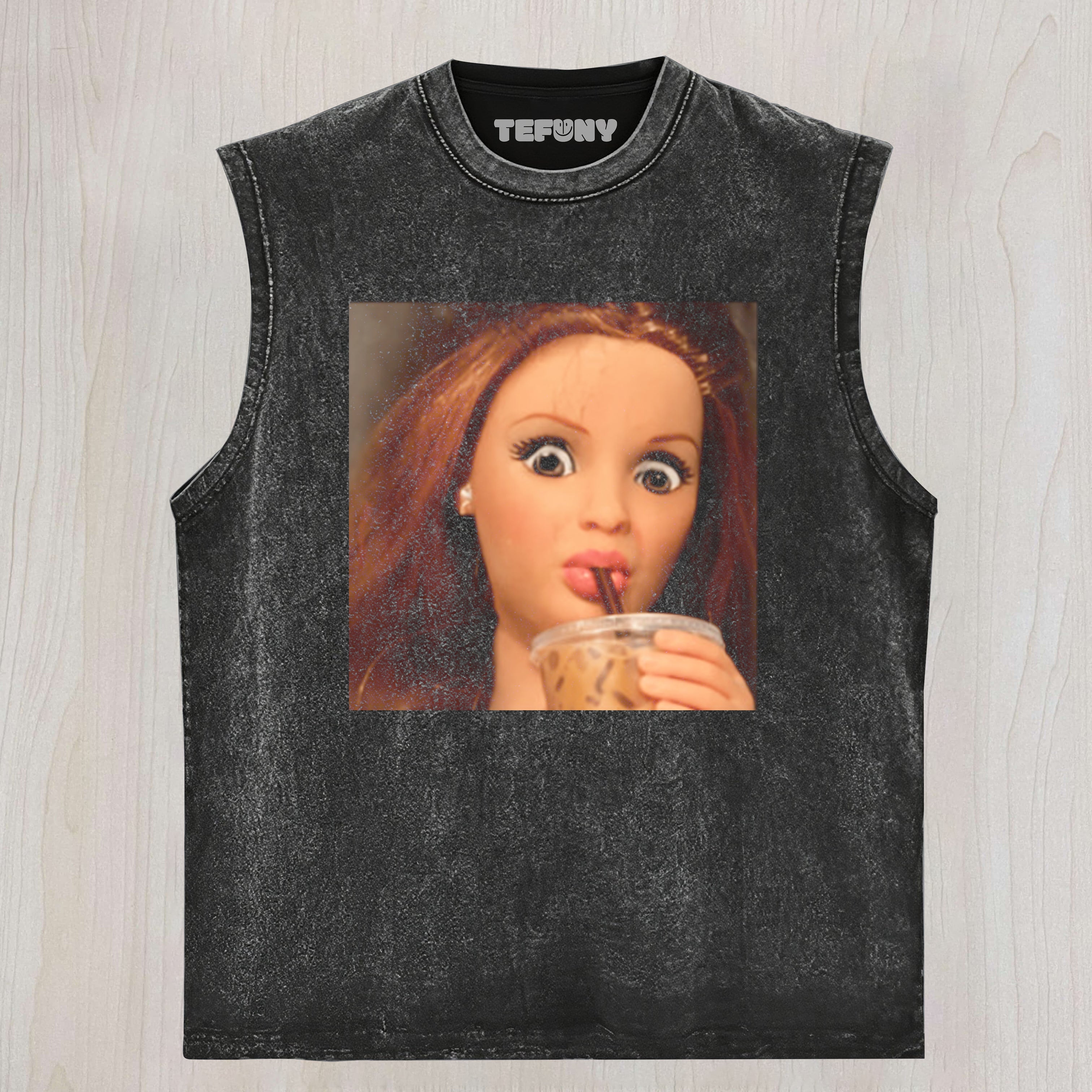 DISGUSTED DOLL FACE UNISEX TEE, TANK TOP, LAYERED LS, SWEATSHIRT & HOODIE
