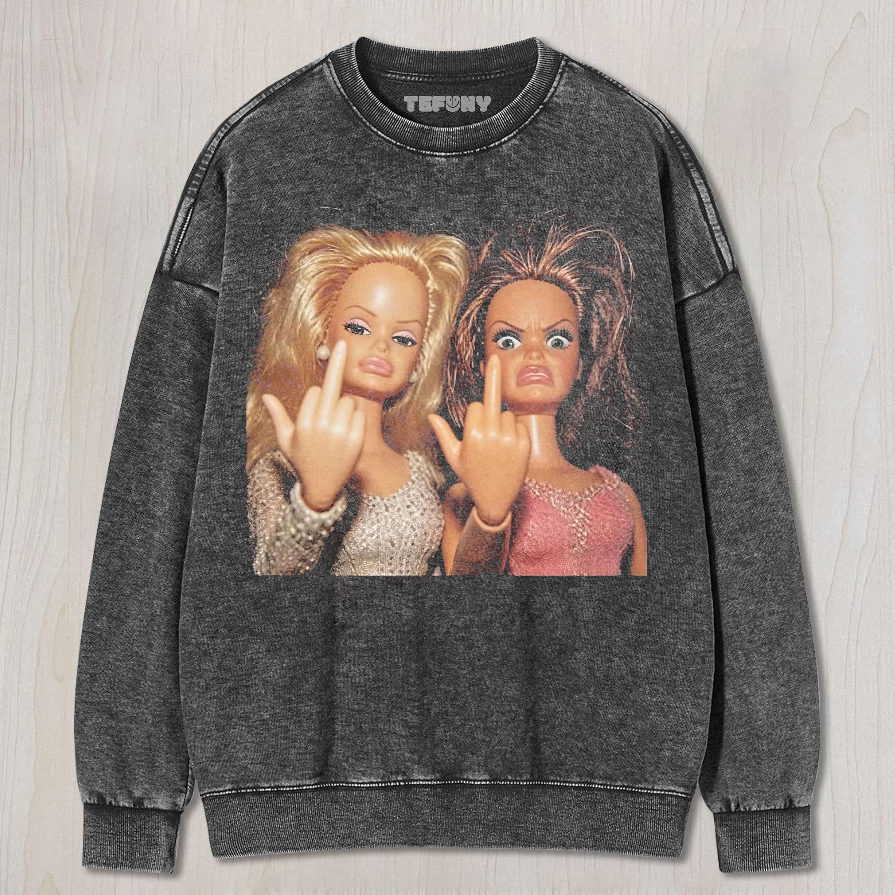 DISGUSTED DOLL GIRL V3 UNISEX TEE, TANK TOP, LAYERED LS, SWEATSHIRT & HOODIE