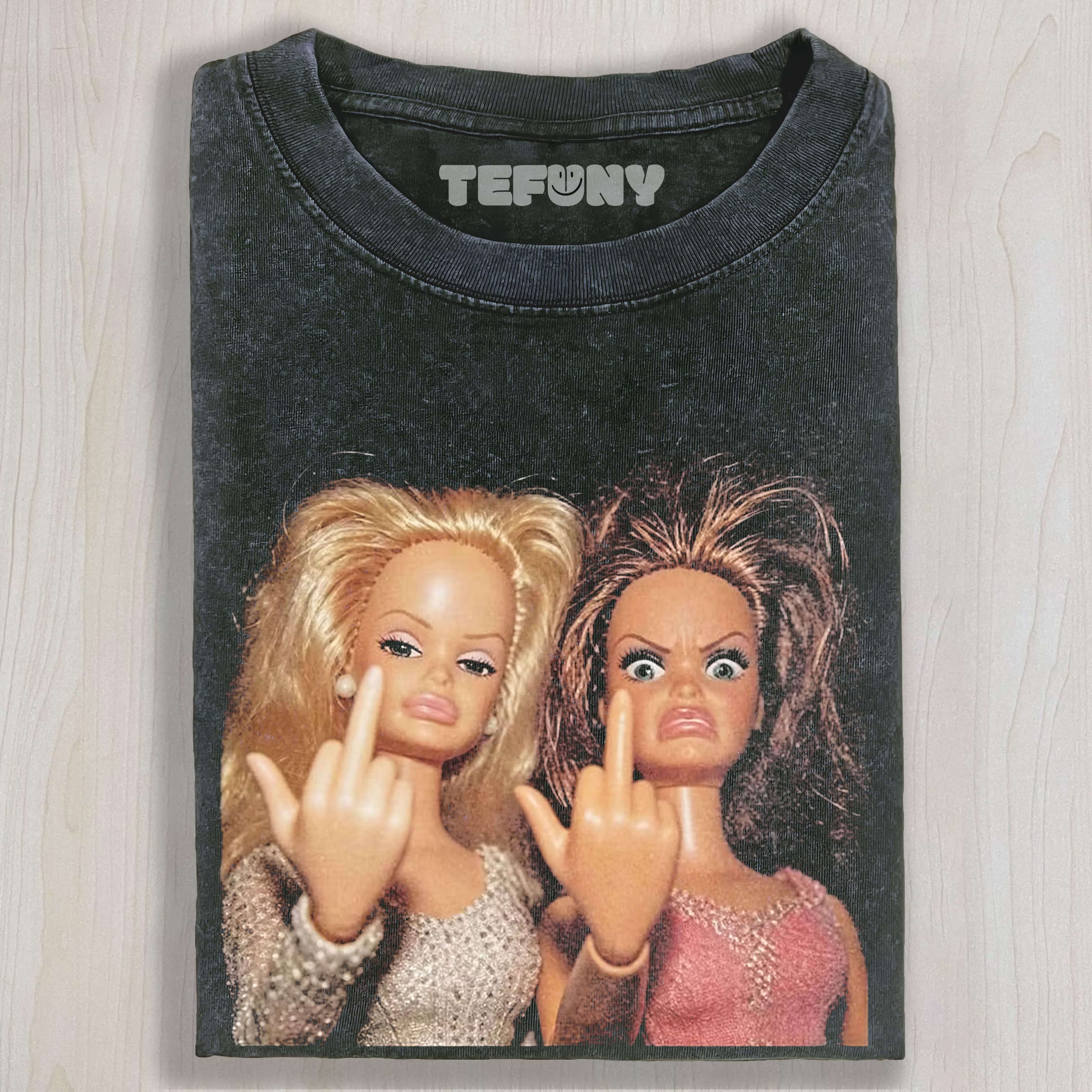 DISGUSTED DOLL GIRL V3 UNISEX TEE, TANK TOP, LAYERED LS, SWEATSHIRT & HOODIE