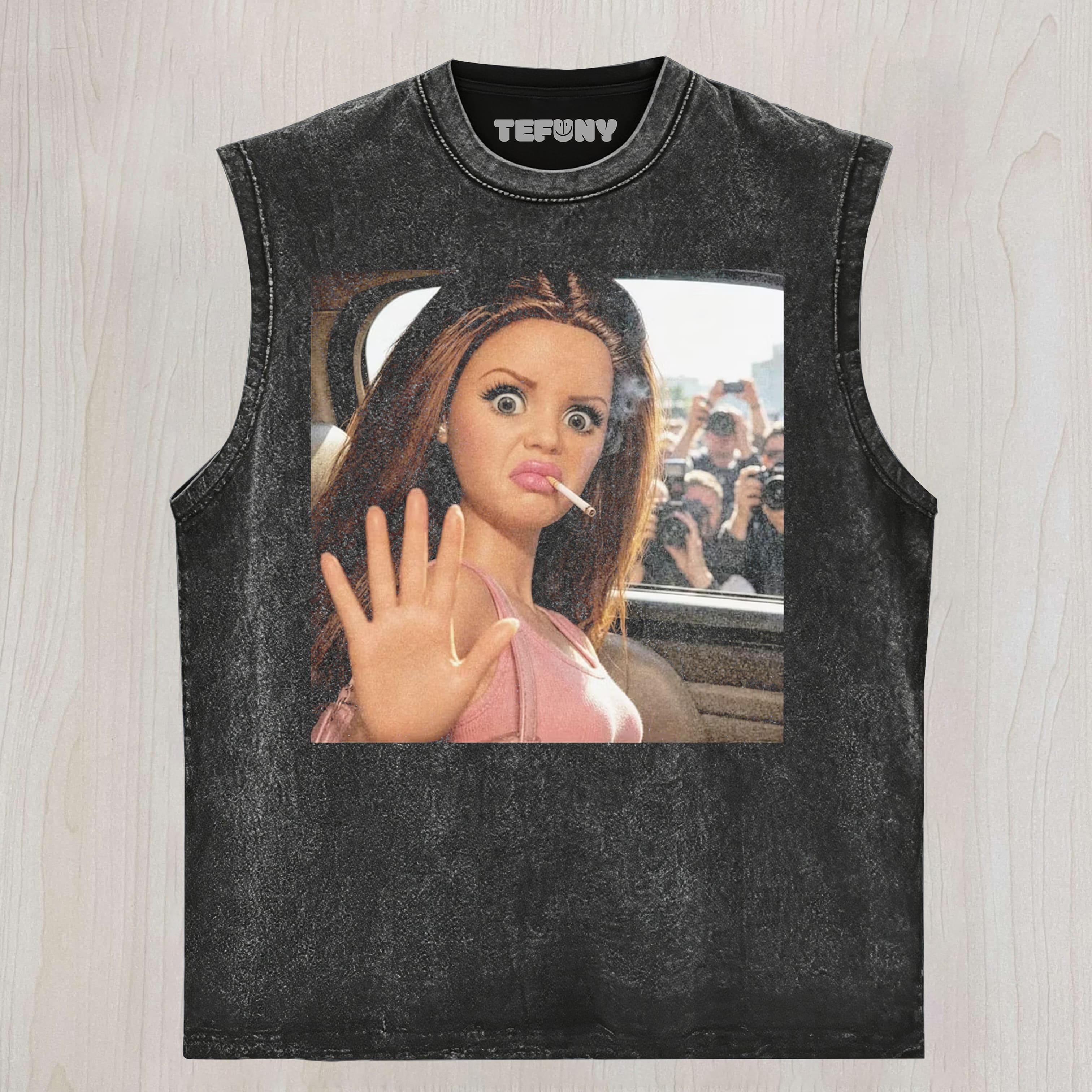 DISGUSTED DOLL GIRL V4 UNISEX TEE, TANK TOP, LAYERED LS, SWEATSHIRT & HOODIE