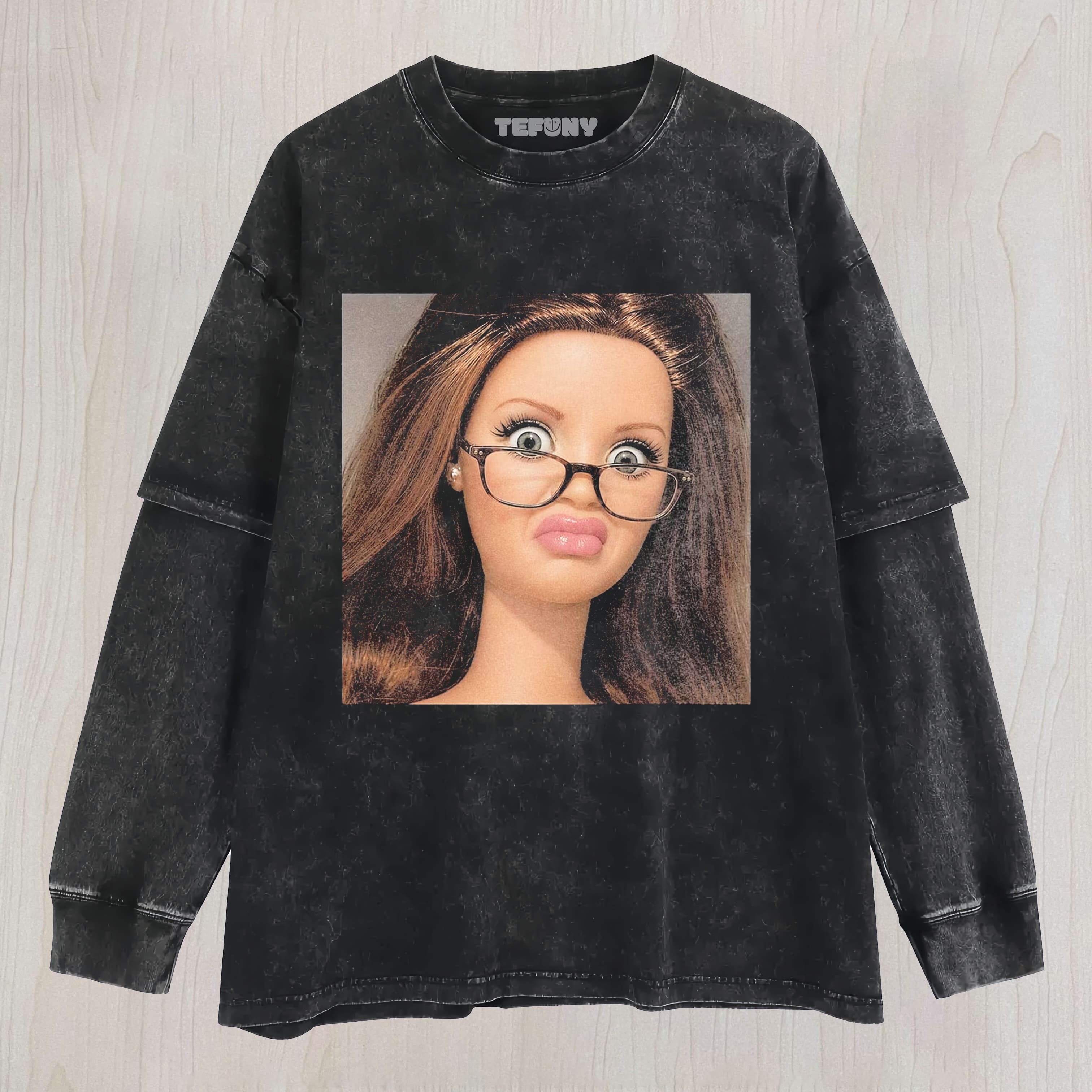 DISGUSTED DOLL GIRL V1 UNISEX TEE, TANK TOP, LAYERED LS, SWEATSHIRT & HOODIE