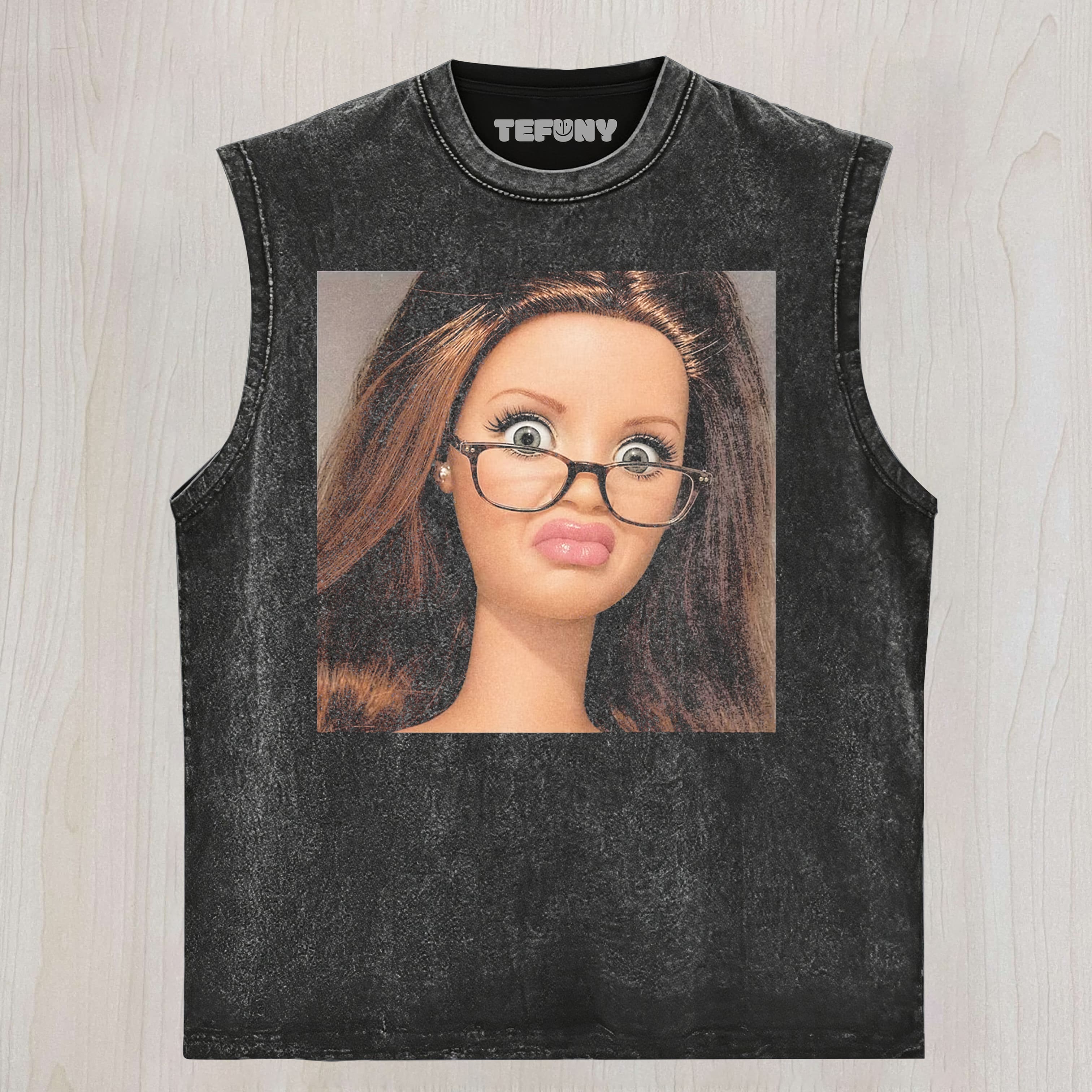 DISGUSTED DOLL GIRL V1 UNISEX TEE, TANK TOP, LAYERED LS, SWEATSHIRT & HOODIE