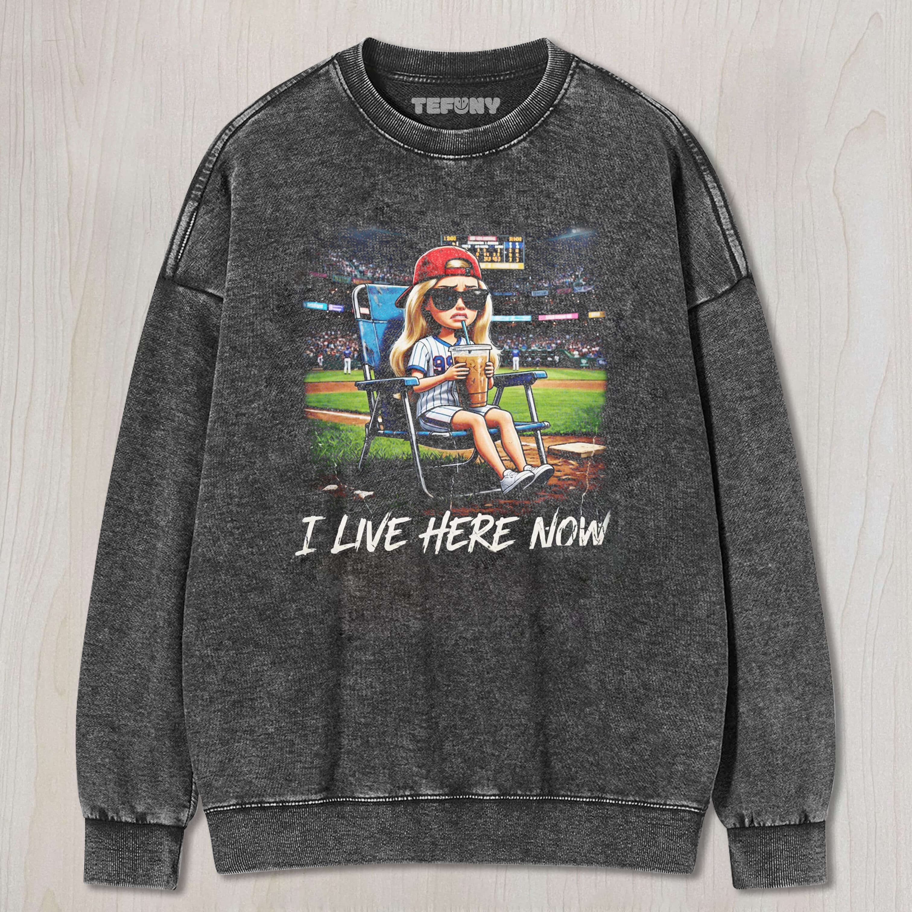DISTRESSED DOLL FACE MEME BASEBALL LIFE UNISEX TEE, TANK TOP, LAYERED LS, SWEATSHIRT & HOODIE