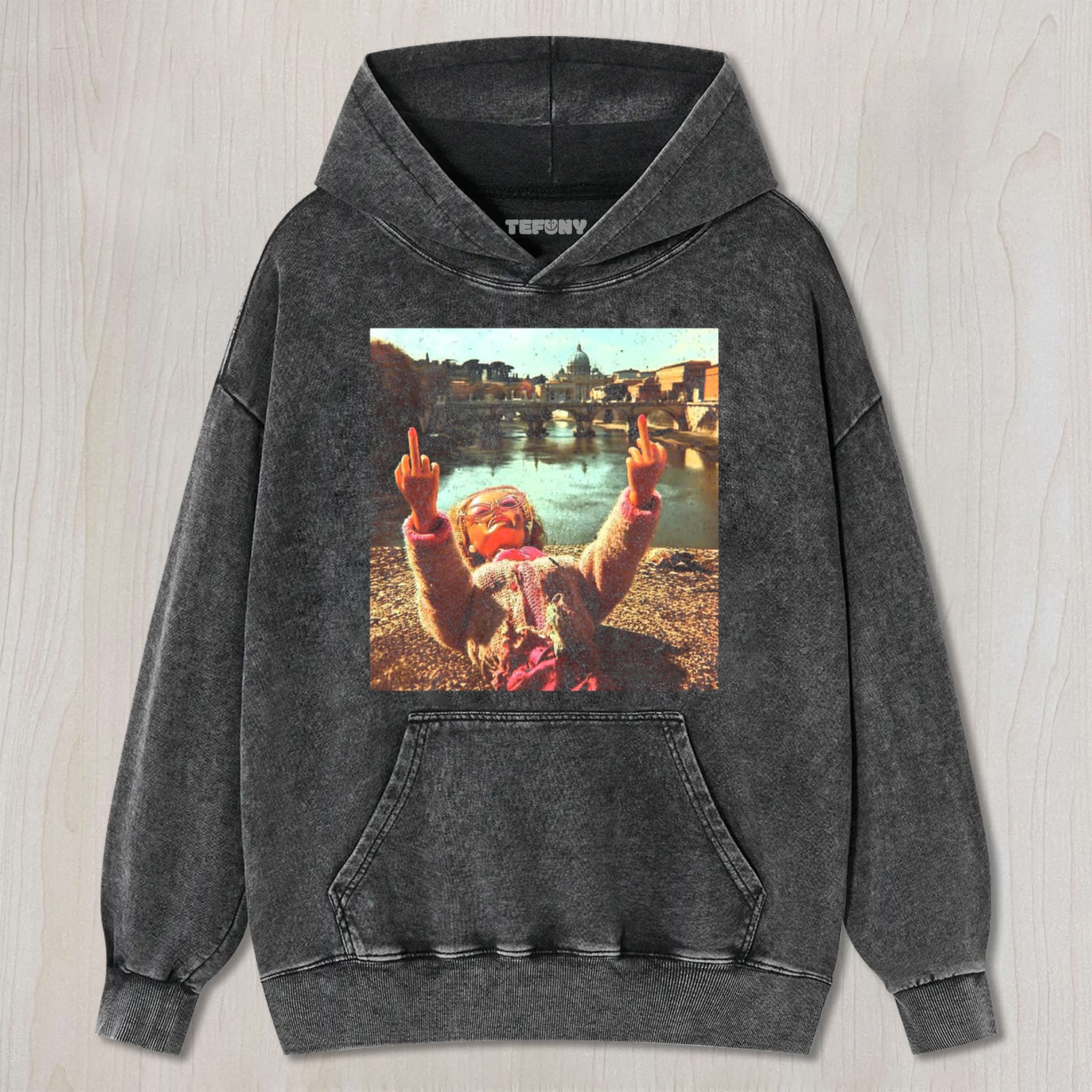 DISTRESSED DOLL MEME UNISEX TEE, TANK TOP, LAYERED LS, SWEATSHIRT & HOODIE