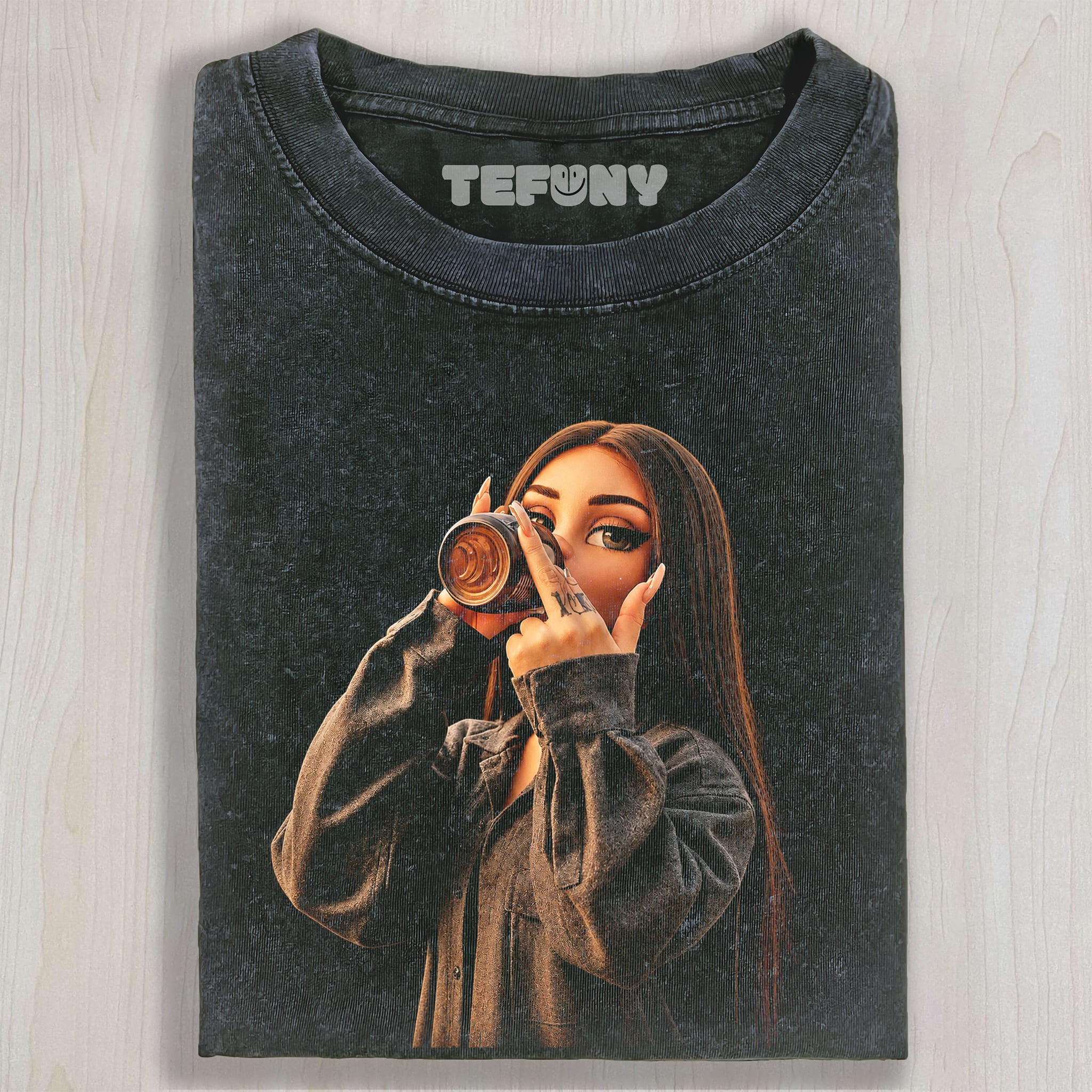 DISTRESSED DOLL MEME V10 UNISEX TEE, TANK TOP, LAYERED LS, SWEATSHIRT & HOODIE