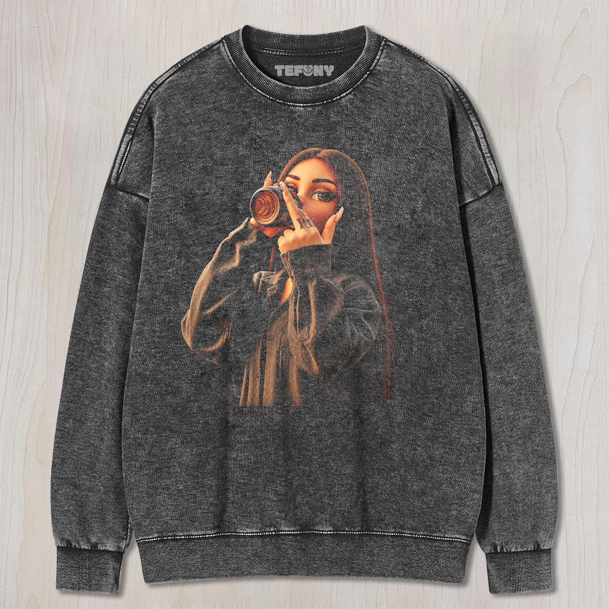DISTRESSED DOLL MEME V10 UNISEX TEE, TANK TOP, LAYERED LS, SWEATSHIRT & HOODIE
