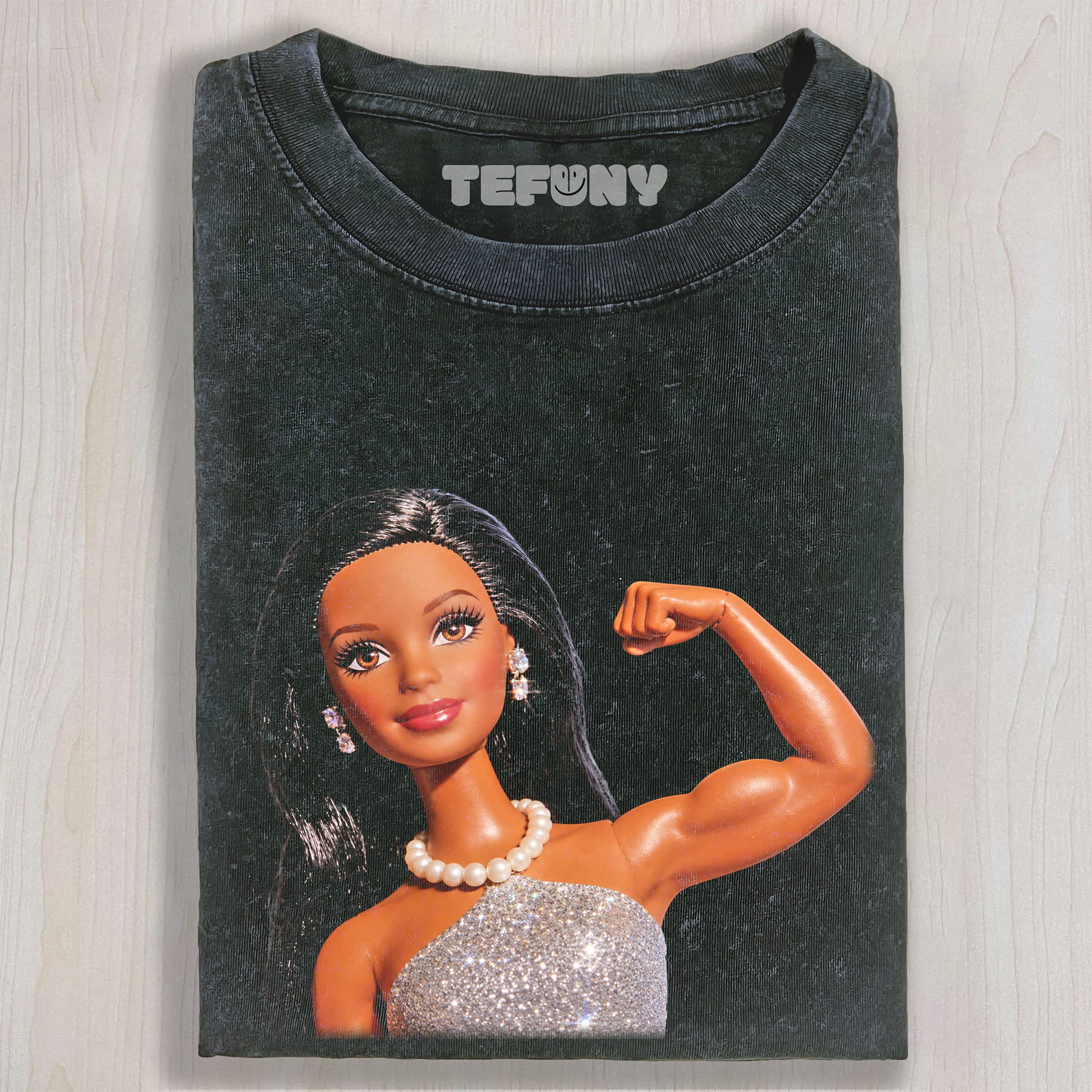 DISTRESSED DOLL MEME V12 UNISEX TEE, TANK TOP, LAYERED LS, SWEATSHIRT & HOODIE